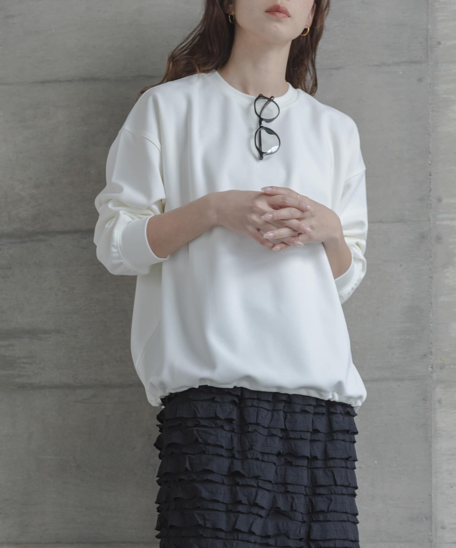 Sonny Label 「カットジョーゼットドロストプルオーバー」|Tシャツ・カットソー|