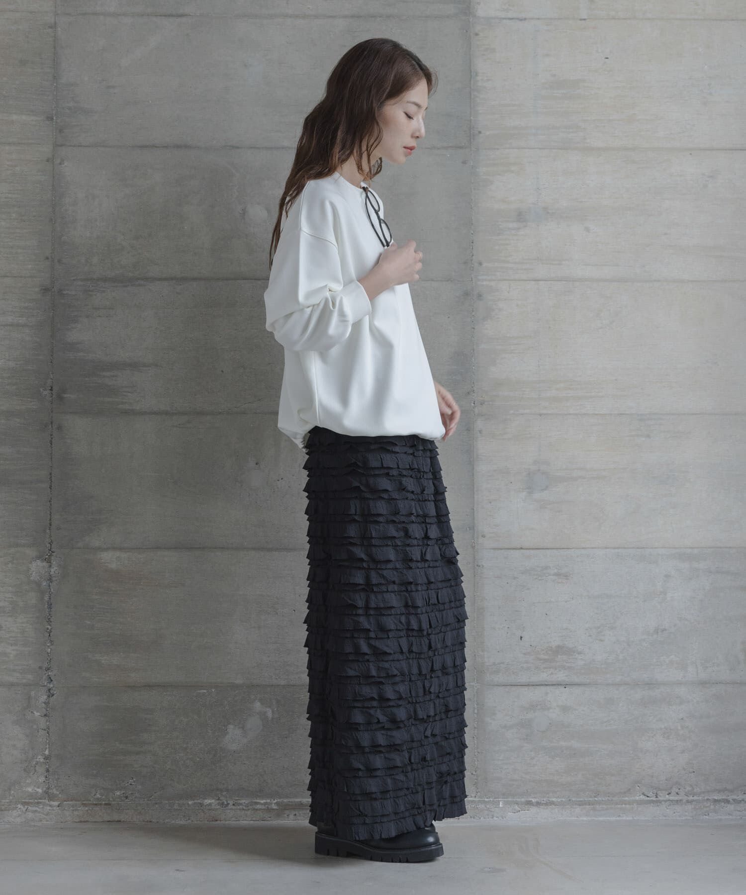 Sonny Label 「カットジョーゼットドロストプルオーバー」|Tシャツ・カットソー|