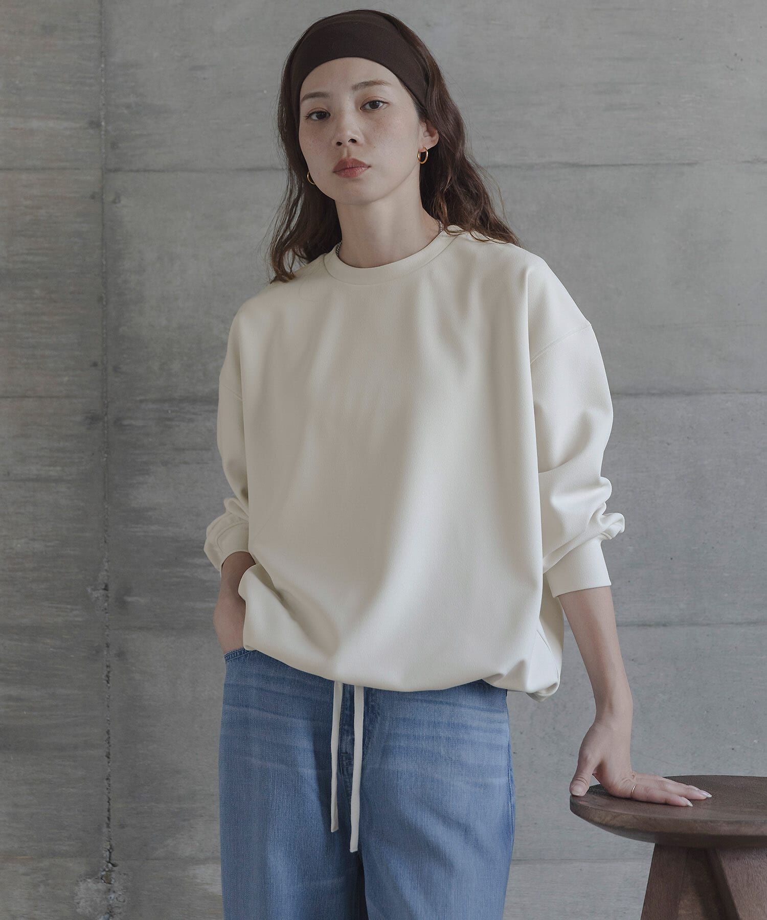 Sonny Label 「カットジョーゼットドロストプルオーバー」|Tシャツ・カットソー|グレー系その他