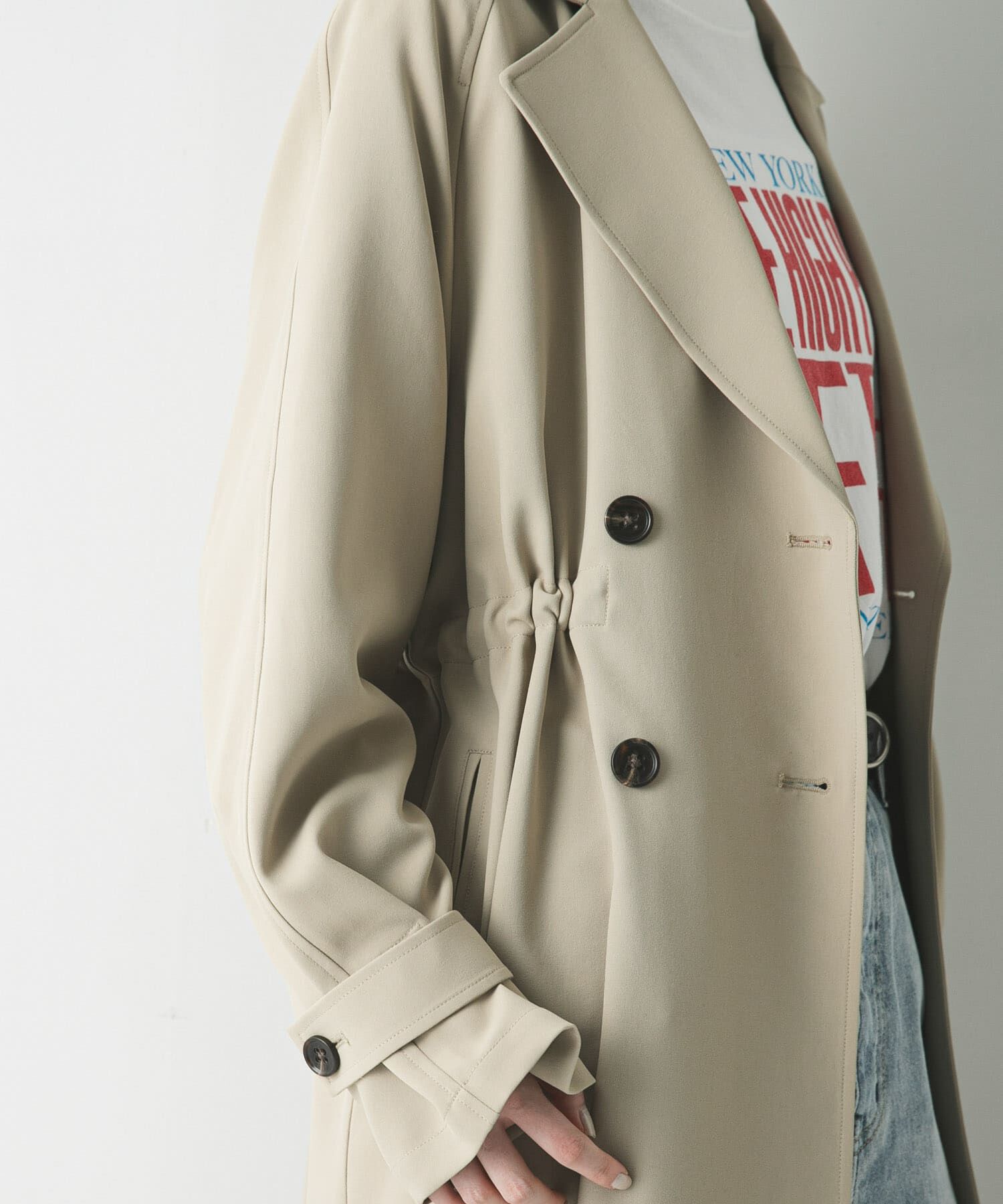 URBAN RESEARCH「『撥水/UVカット』ドロストトレンチコート」|トレンチコート|