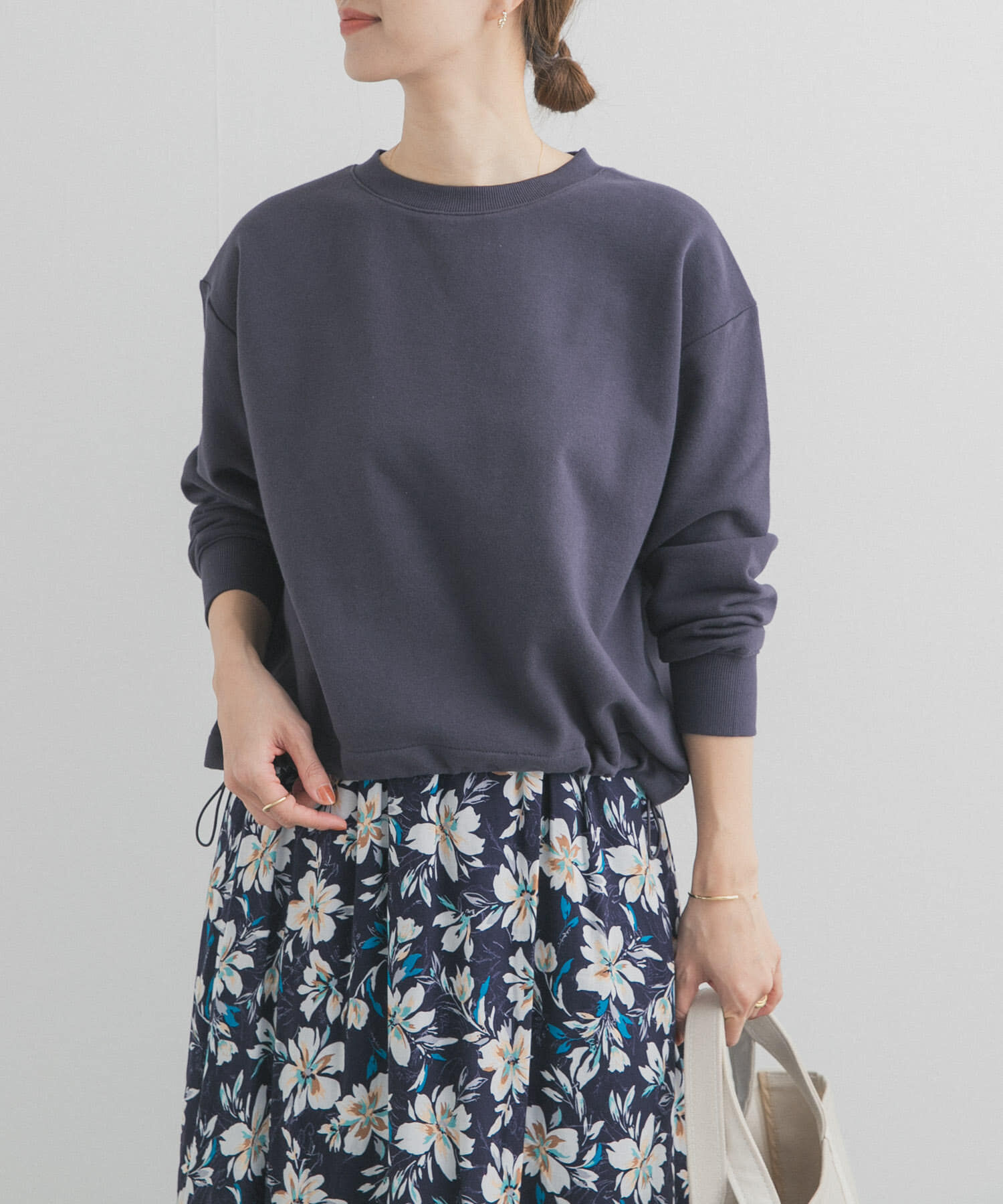 URBAN RESEARCH DOORS「コットンスウェットヘムドロストプルオーバー」|スウェット・ジャージ|