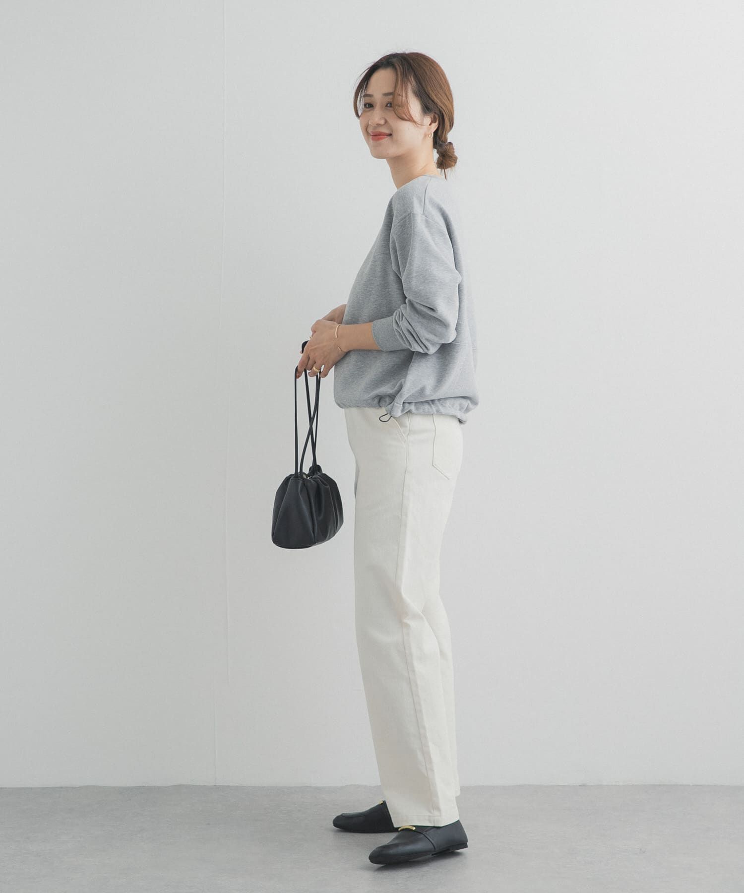 URBAN RESEARCH DOORS「コットンスウェットヘムドロストプルオーバー」|スウェット・ジャージ|