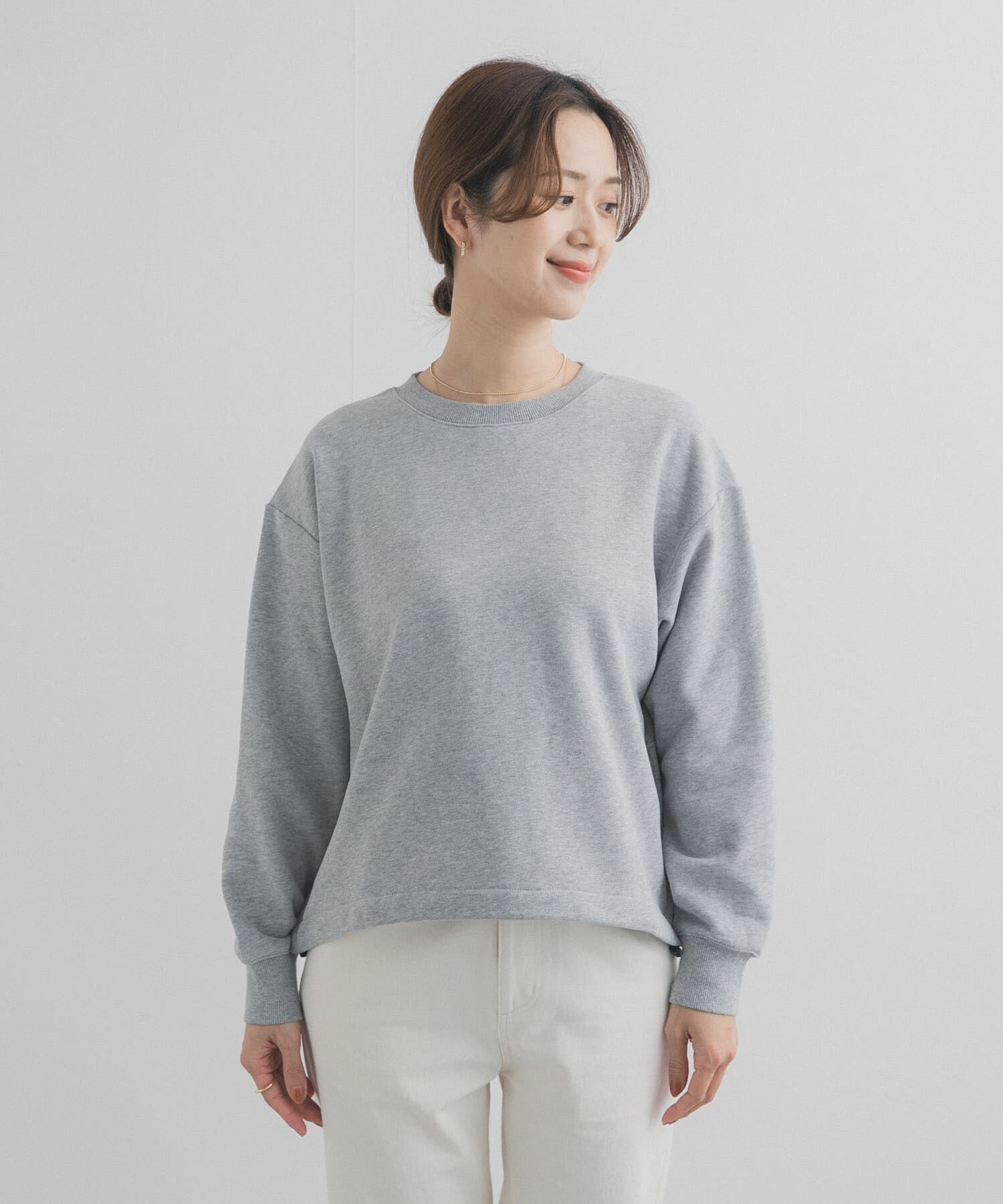 URBAN RESEARCH DOORS「コットンスウェットヘムドロストプルオーバー」|スウェット・ジャージ|