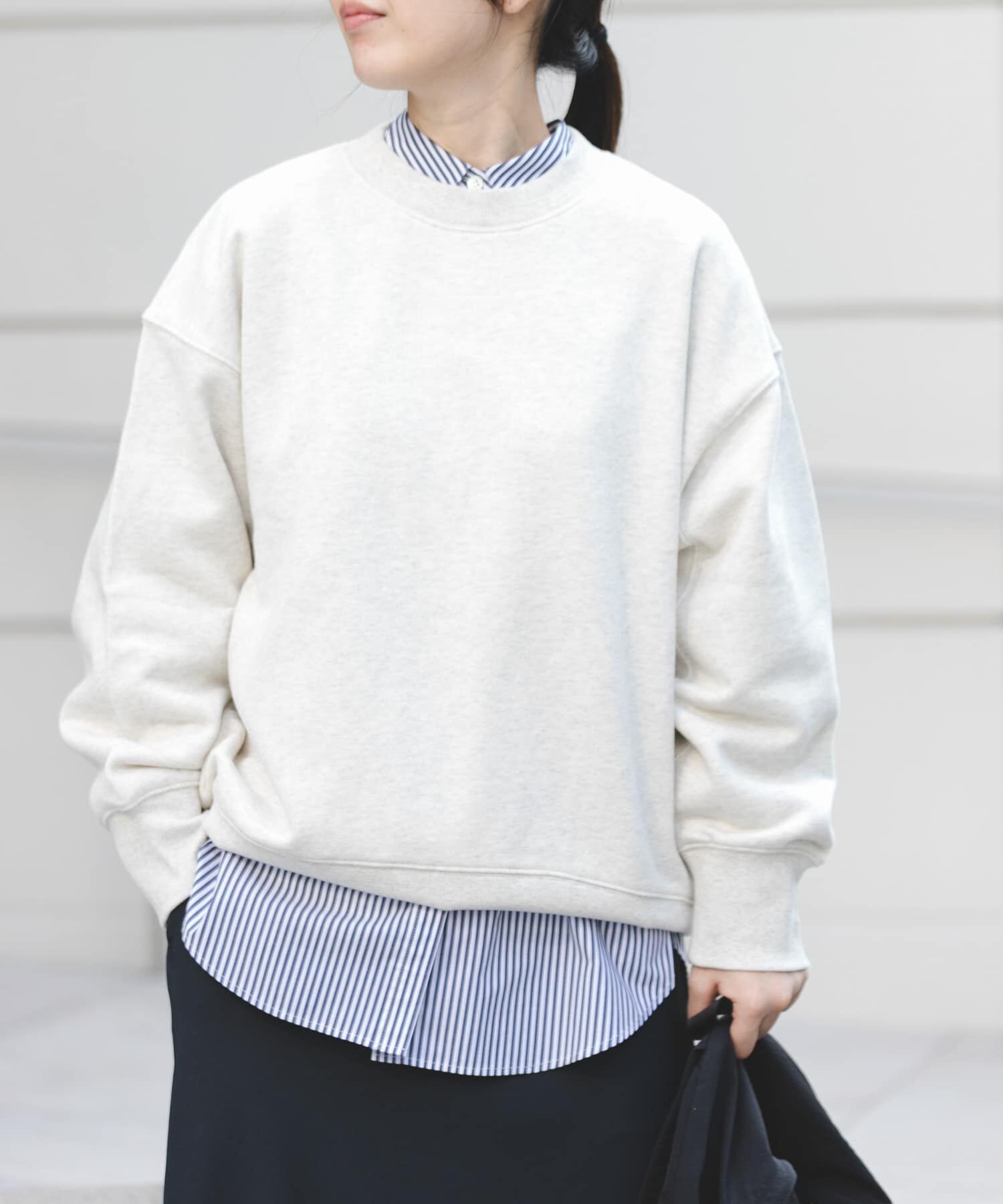 URBAN RESEARCH DOORS「FORK&SPOON　バックボタンスウェット」|スウェット・ジャージ|