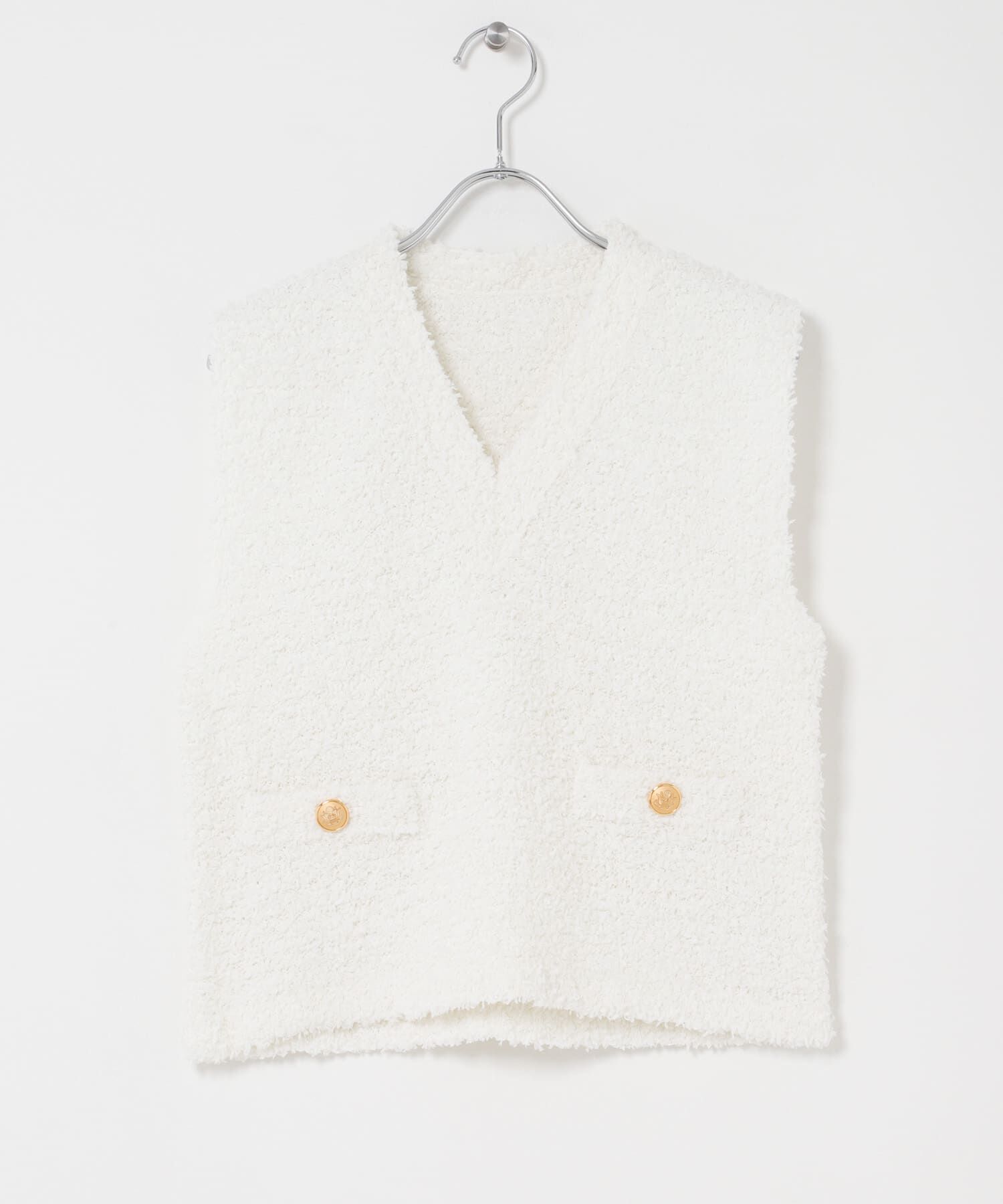 URBAN RESEARCH ROSSO「ニットツイードVネックベスト」|ベスト・ジレ|