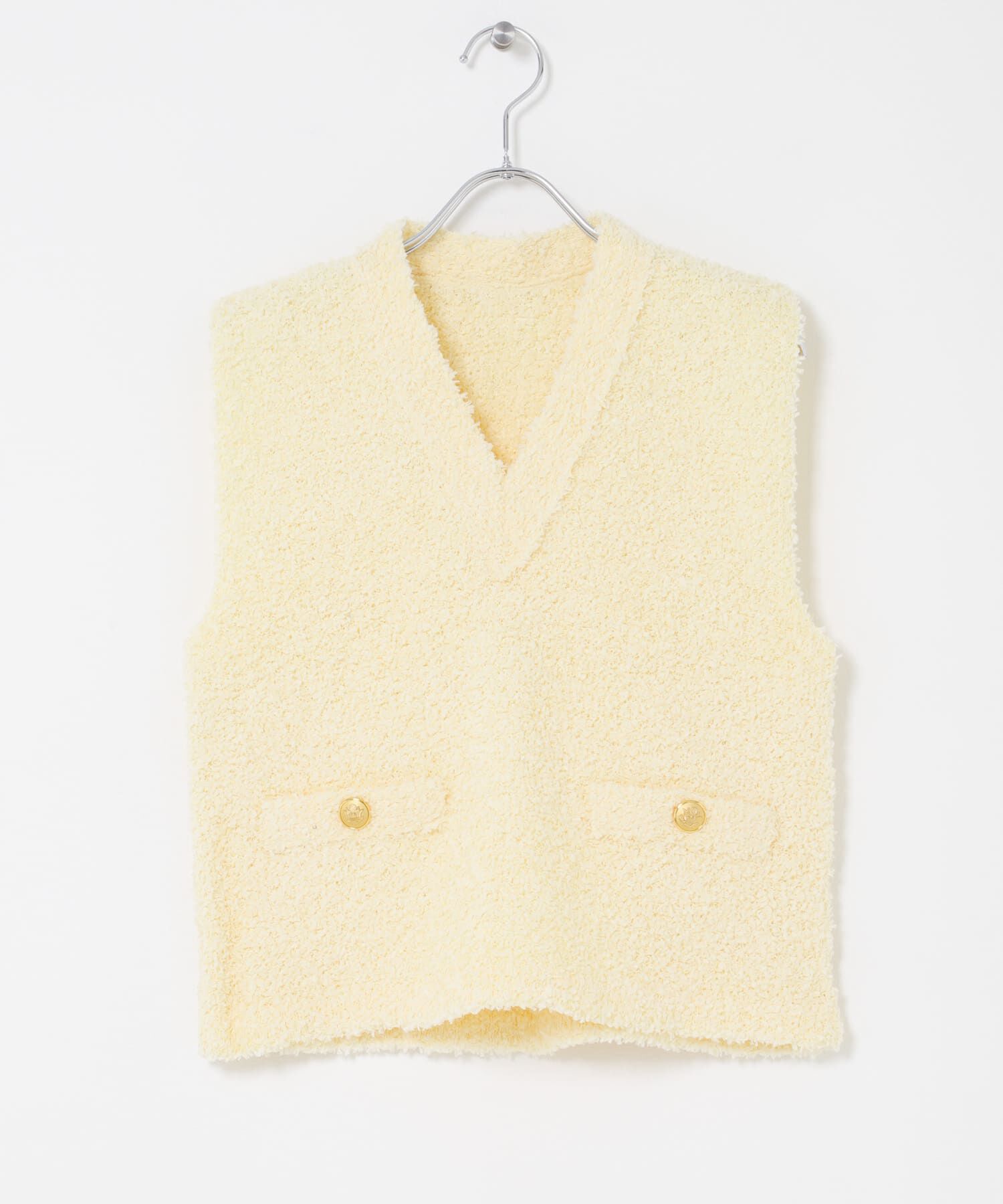 URBAN RESEARCH ROSSO「ニットツイードVネックベスト」|ベスト・ジレ|