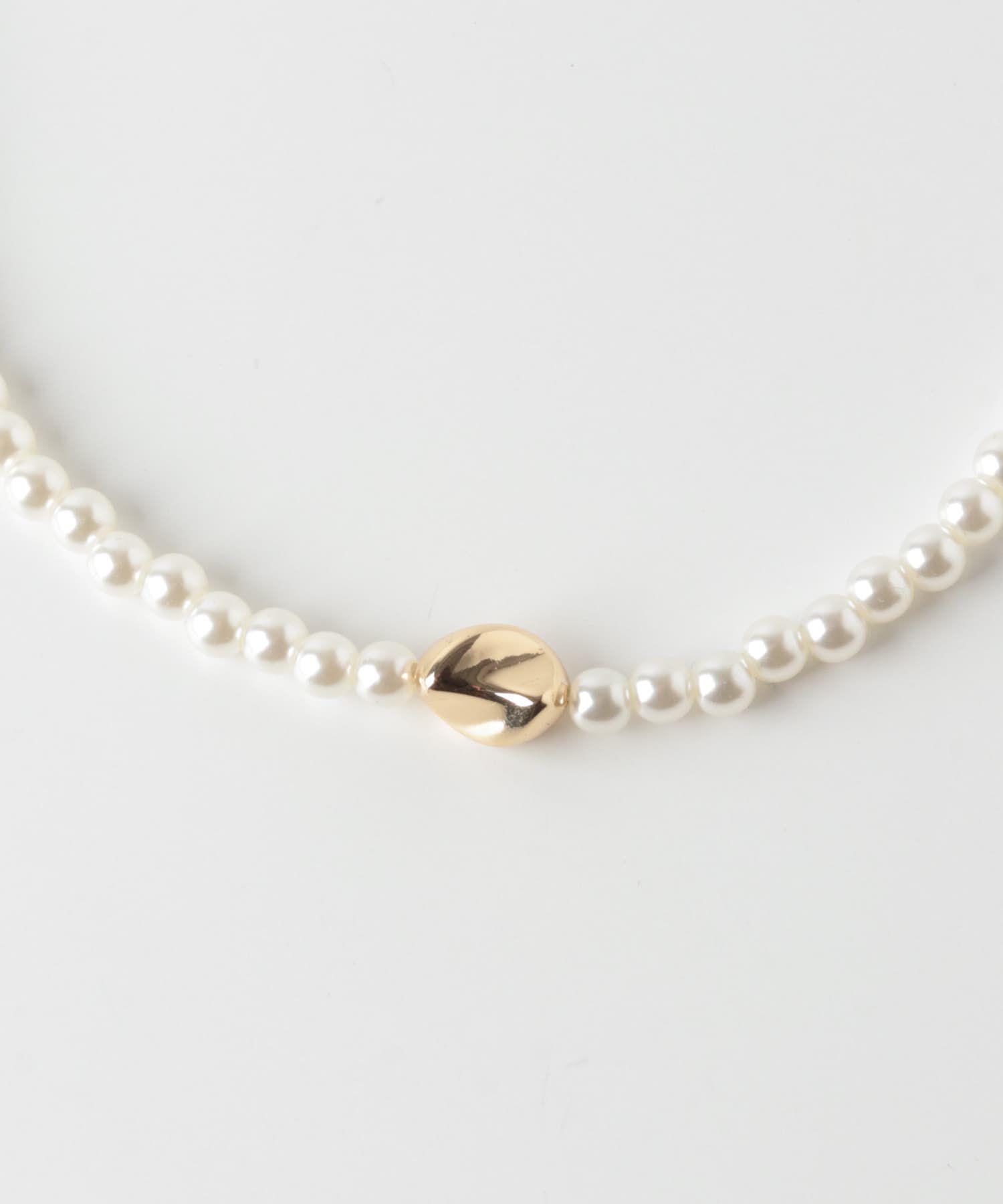 SMELLY「メタルトップパール2セットネックレス」|ネックレス|