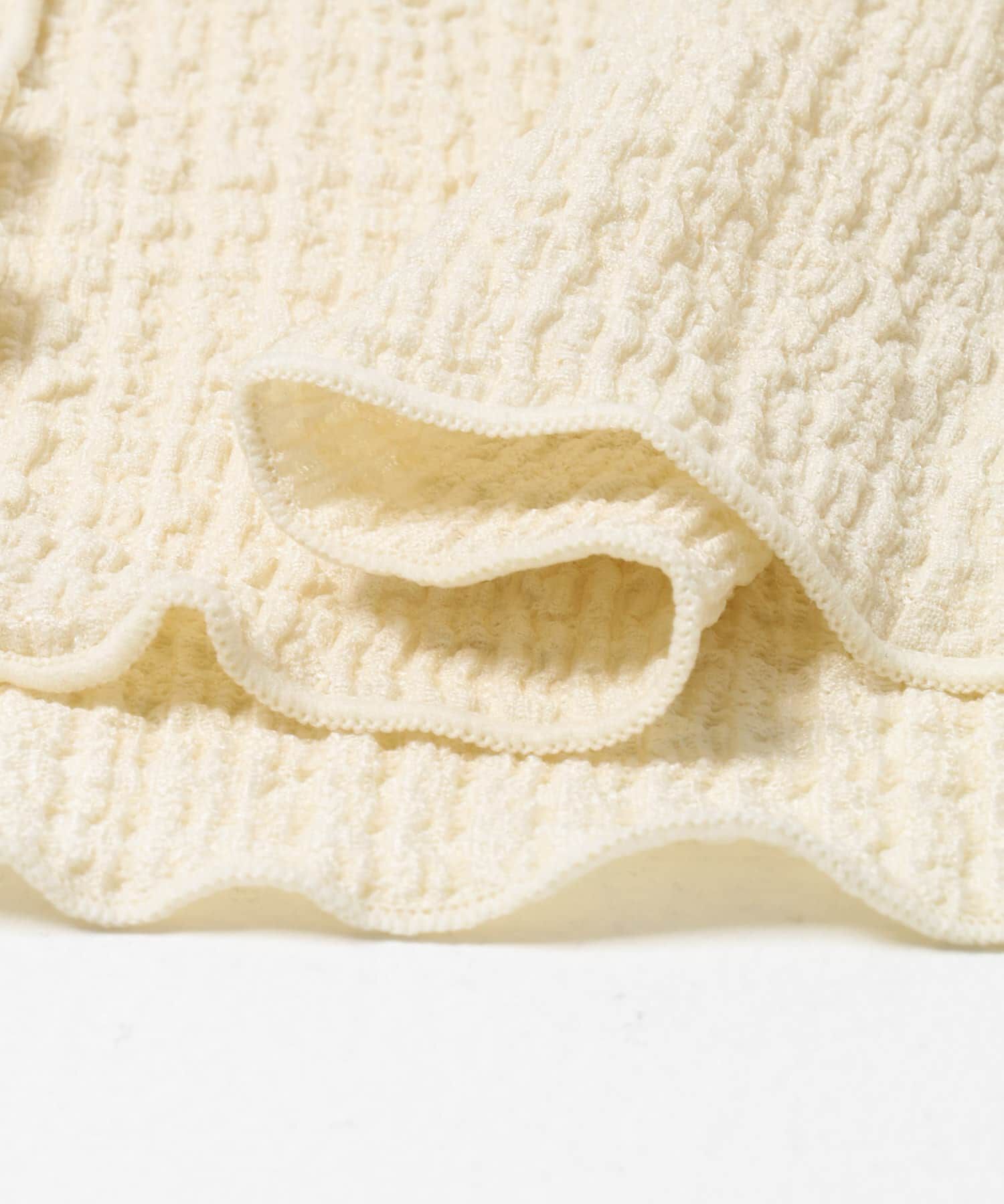 Sonny Label 「『WEB限定』ワッフルフリルVネックカーディガン」|カーディガン|