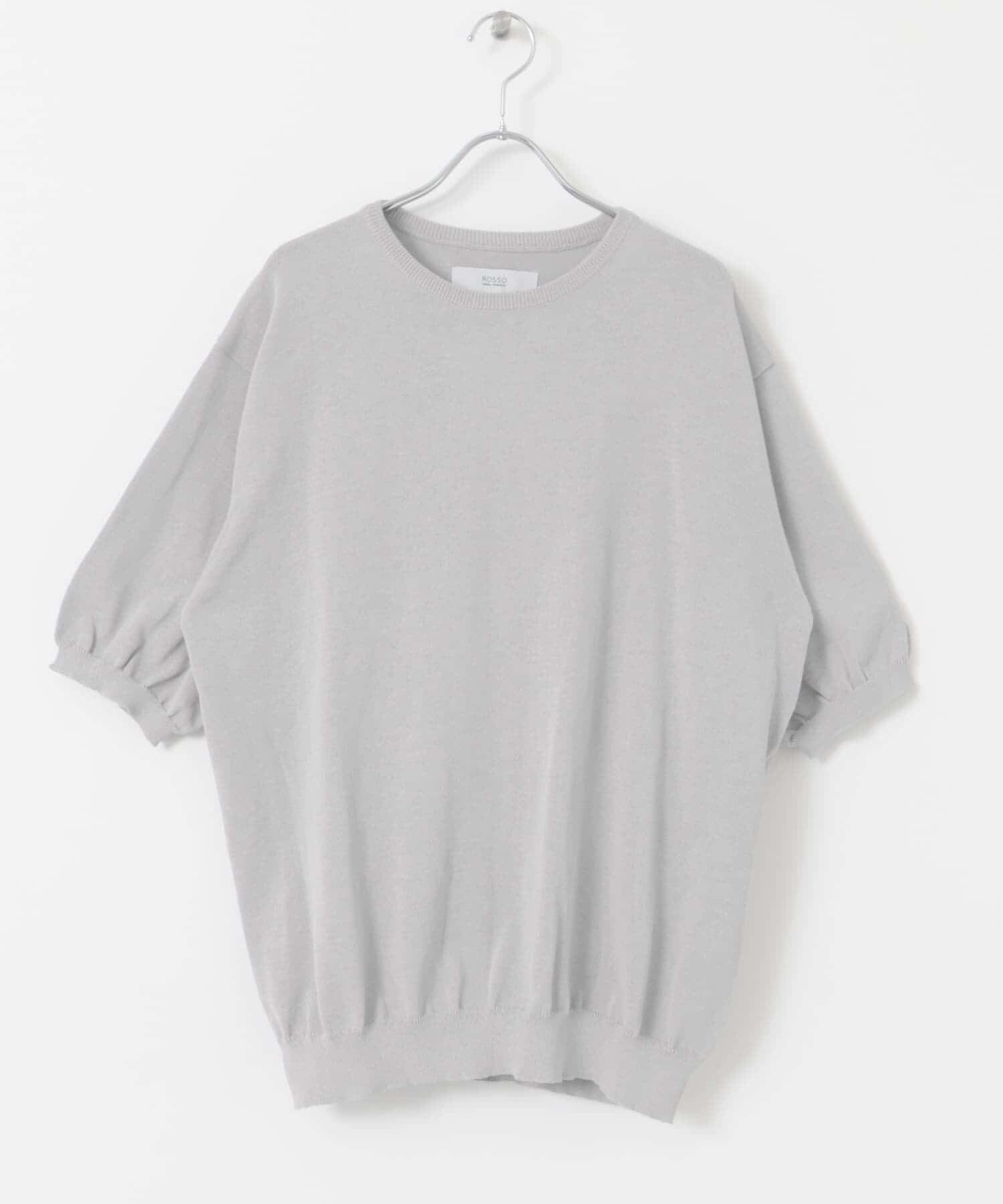 URBAN RESEARCH ROSSO「『UR TECH』AIRDRY半袖クルーニット」|ニット・セーター|