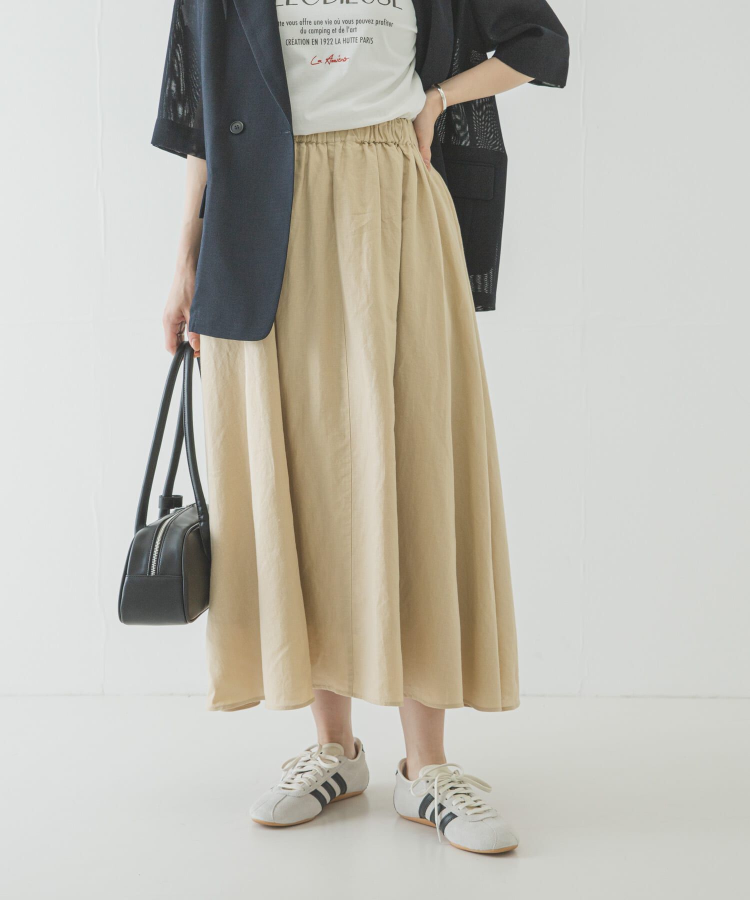 URBAN RESEARCH「リネンコットンギャザースカート」|スカート|