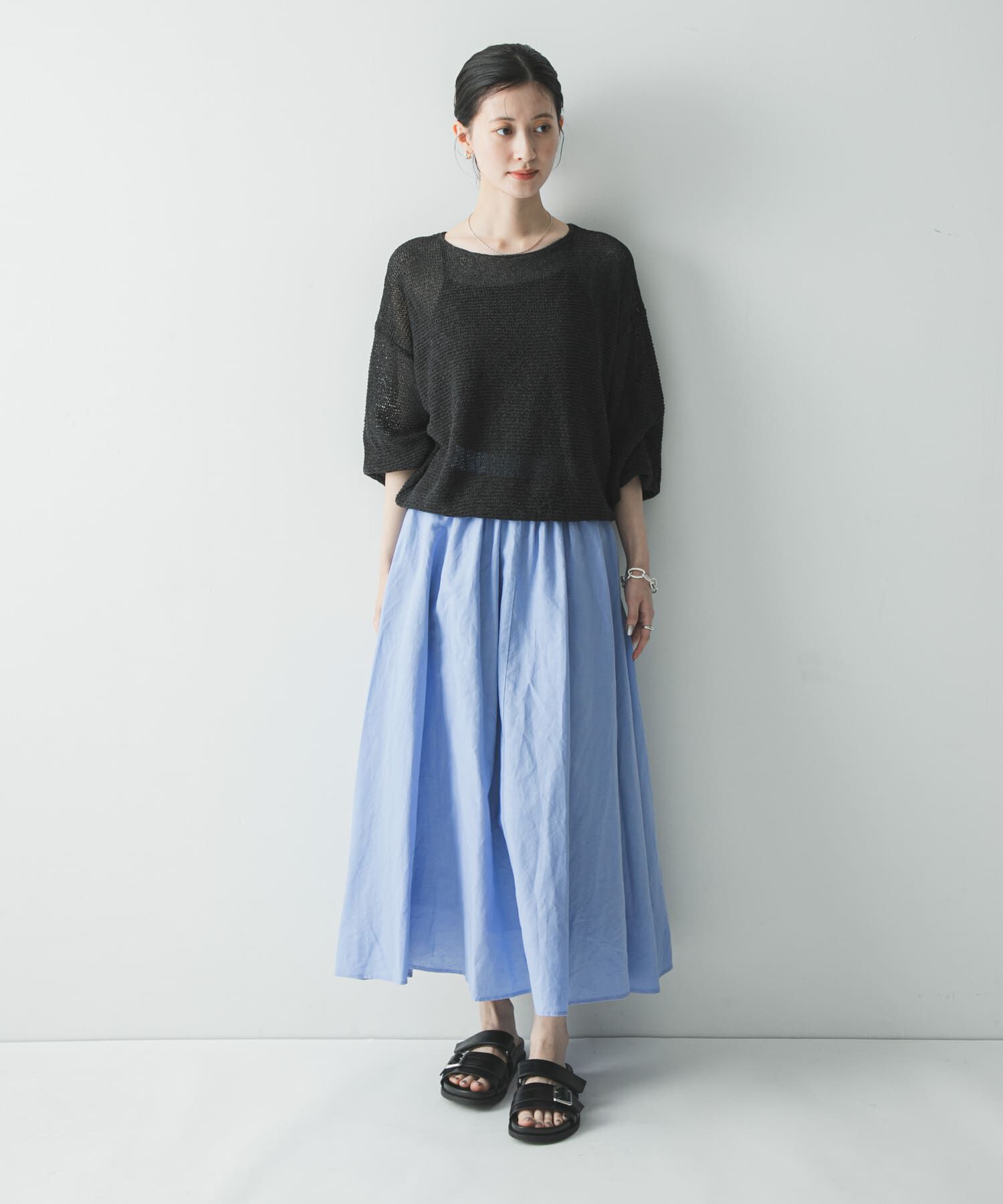 URBAN RESEARCH「リネンコットンギャザースカート」|スカート|