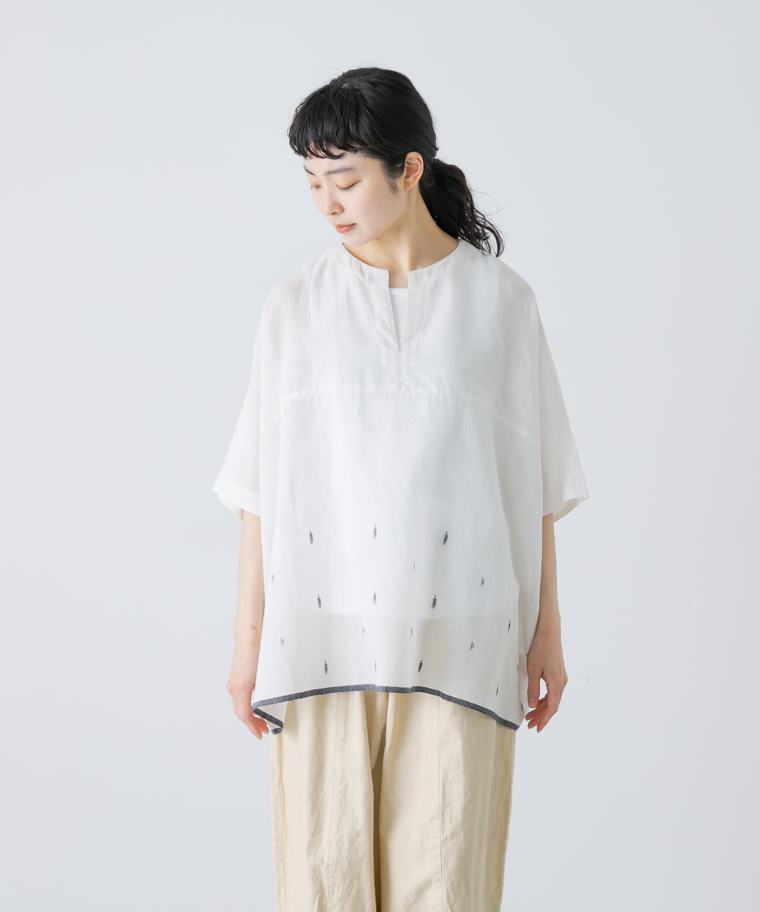 かぐれ「ジャムダニワイドプルオーバー」|シャツ・ブラウス|