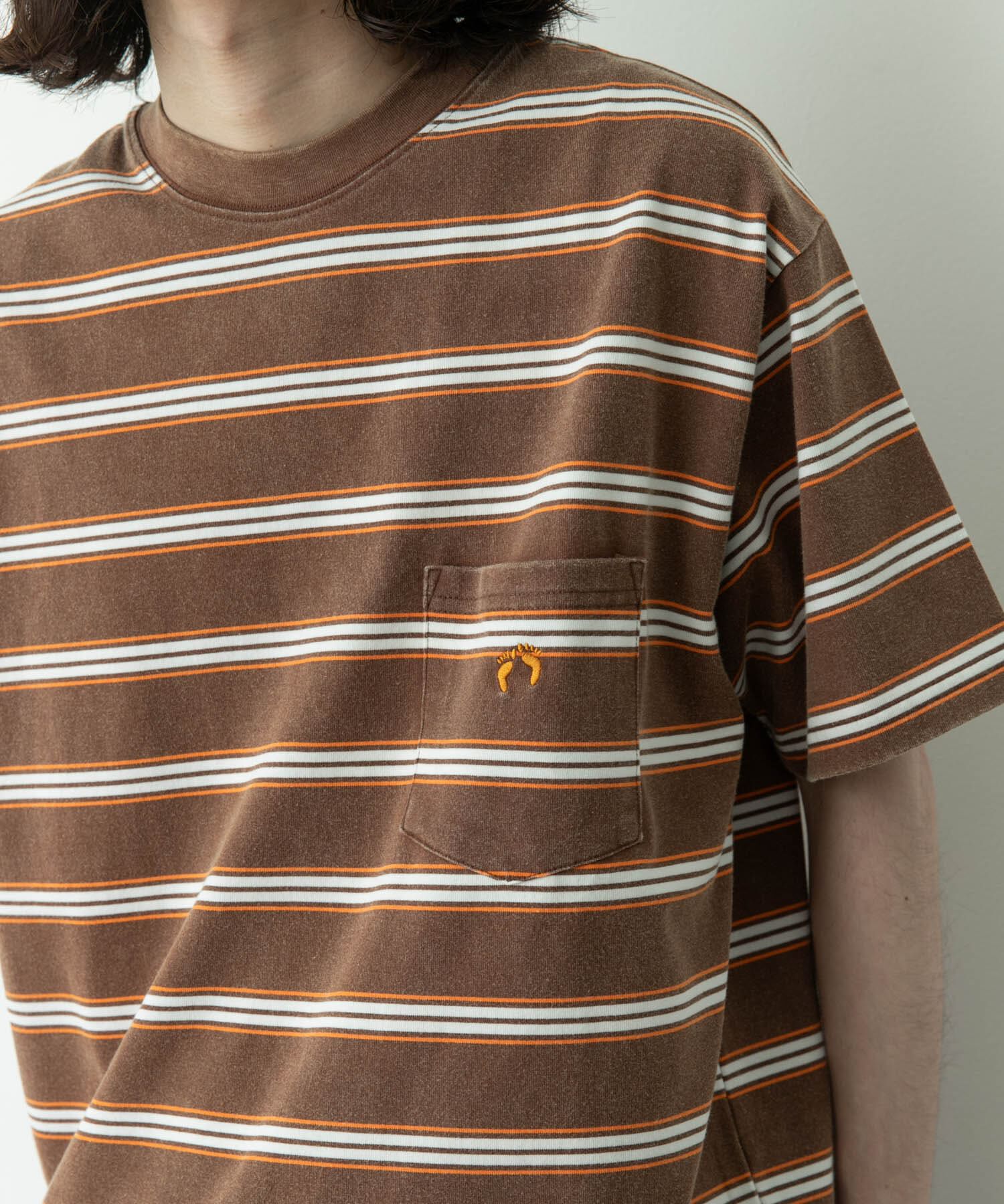 Sonny Label 「HANG TEN　LA HOJJA BORDER T-SHIRTS」|Tシャツ・カットソー|ブラウン系その他