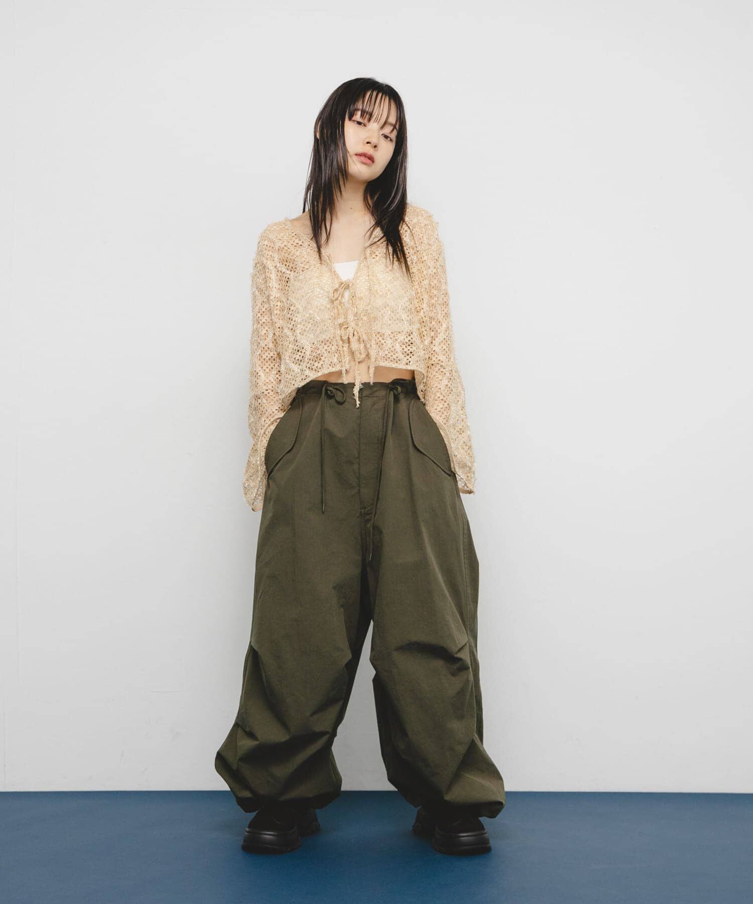  「フェザーメッシュカーディガン」|カーディガン|