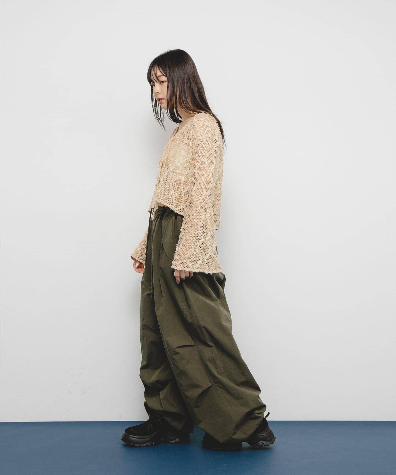  「フェザーメッシュカーディガン」|カーディガン|