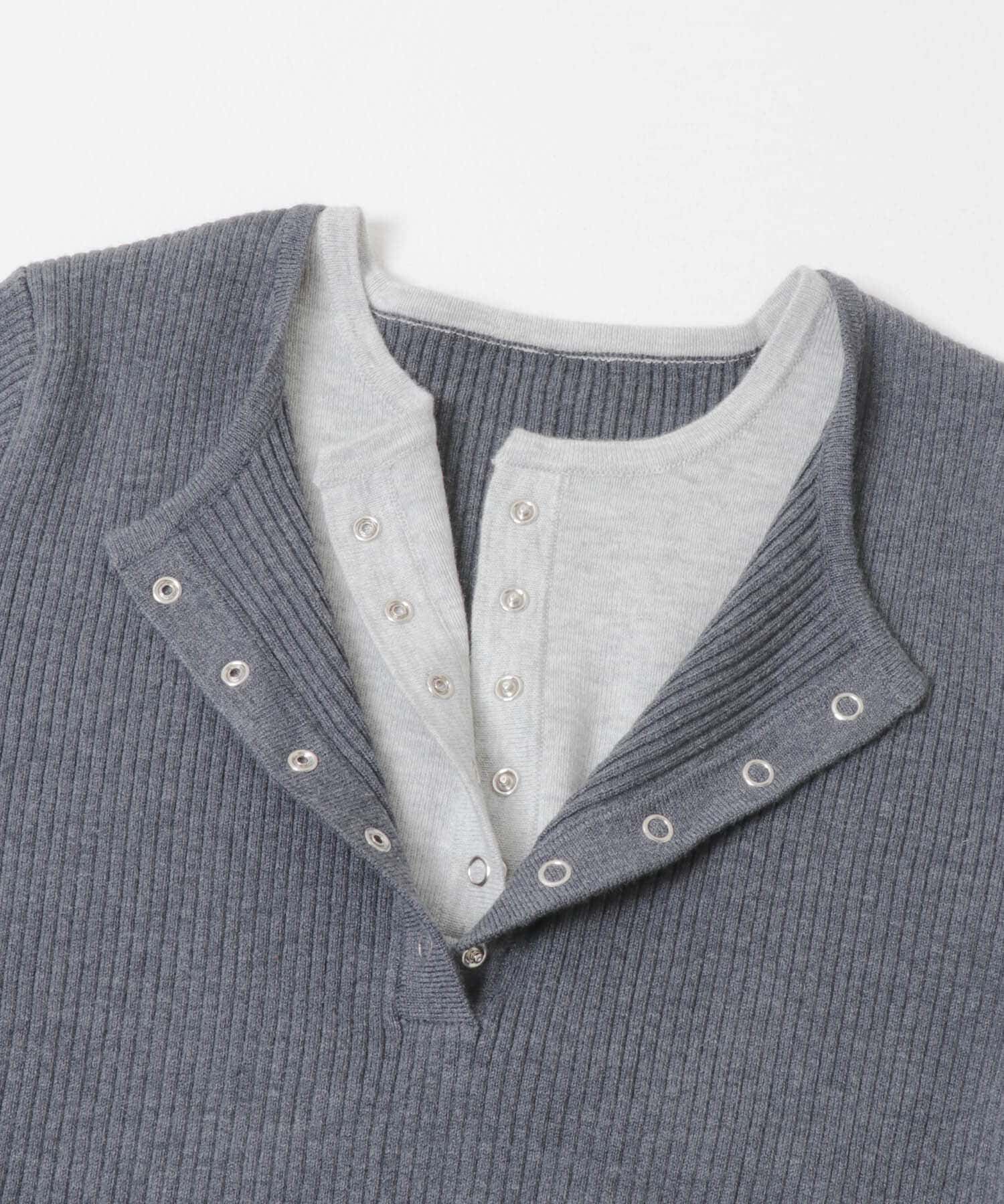  「レイヤードライクヘンリーニット」|ニット・セーター|