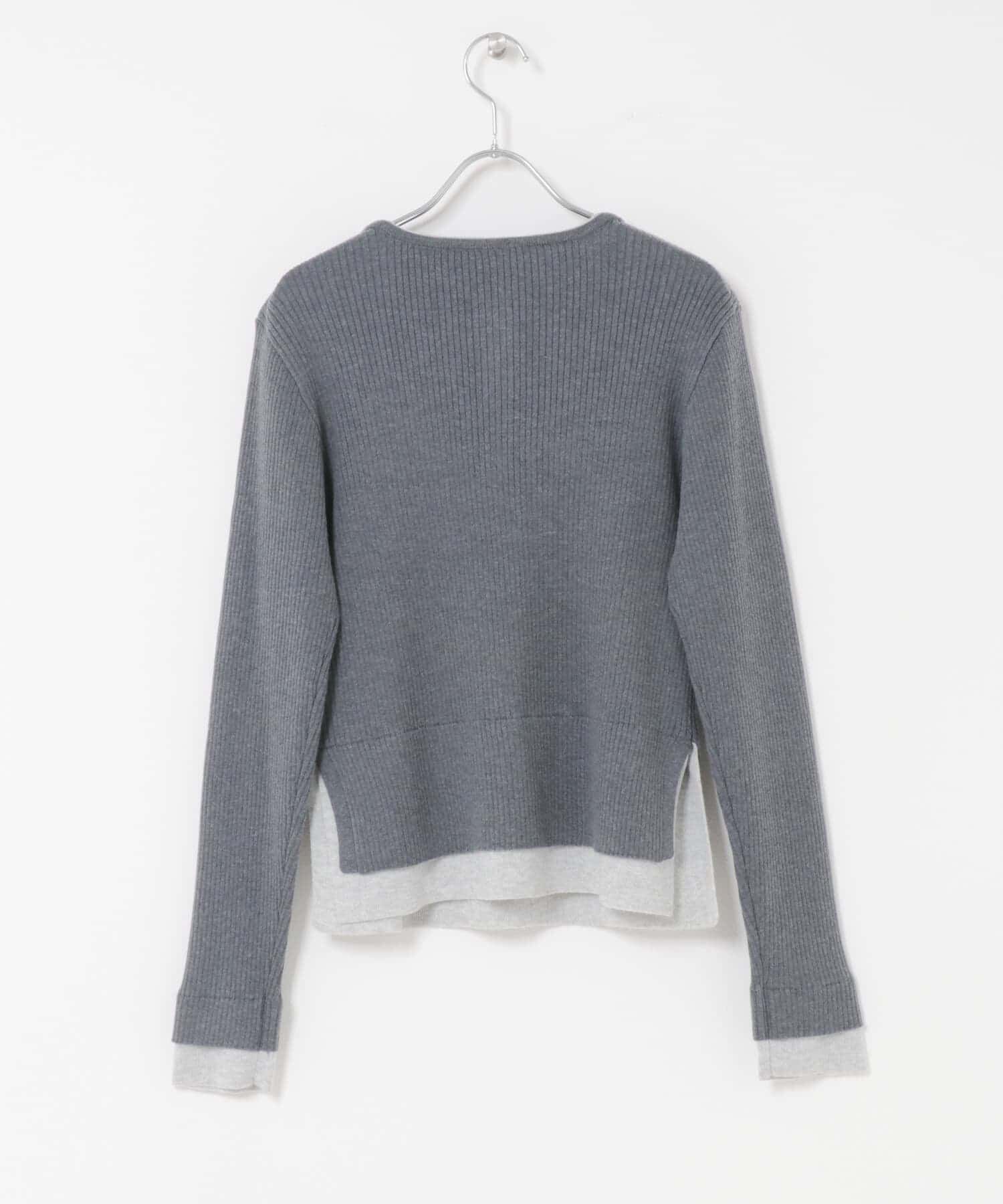  「レイヤードライクヘンリーニット」|ニット・セーター|