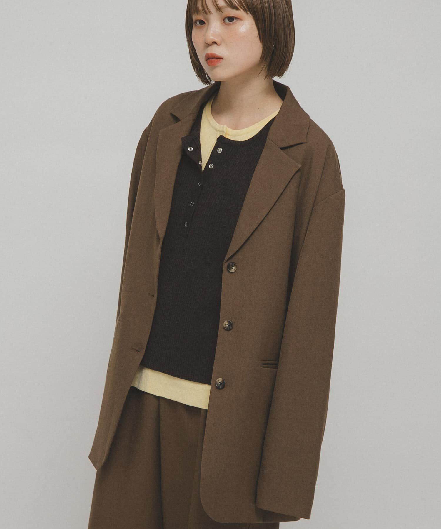  「レイヤードライクヘンリーニット」|ニット・セーター|