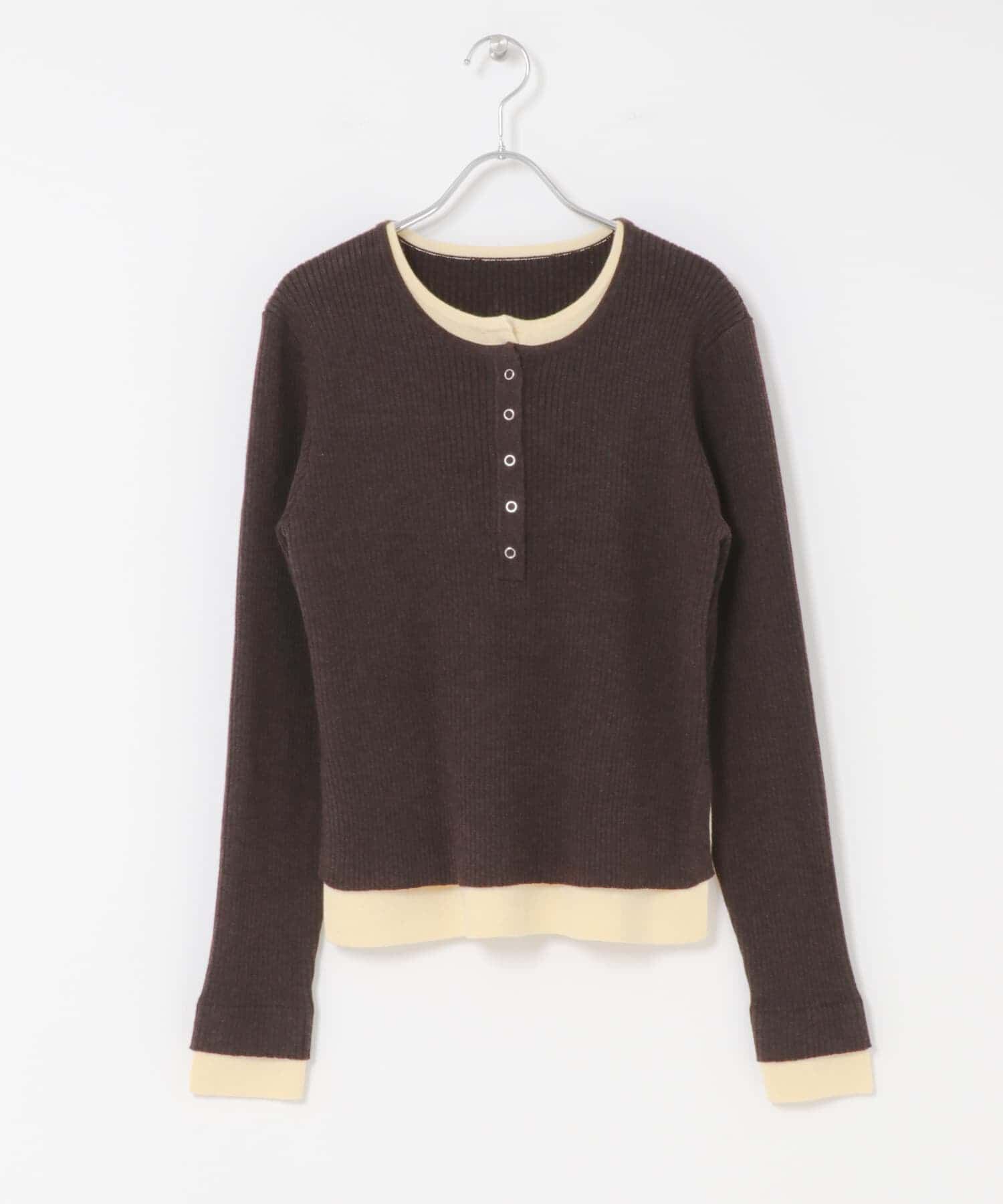  「レイヤードライクヘンリーニット」|ニット・セーター|