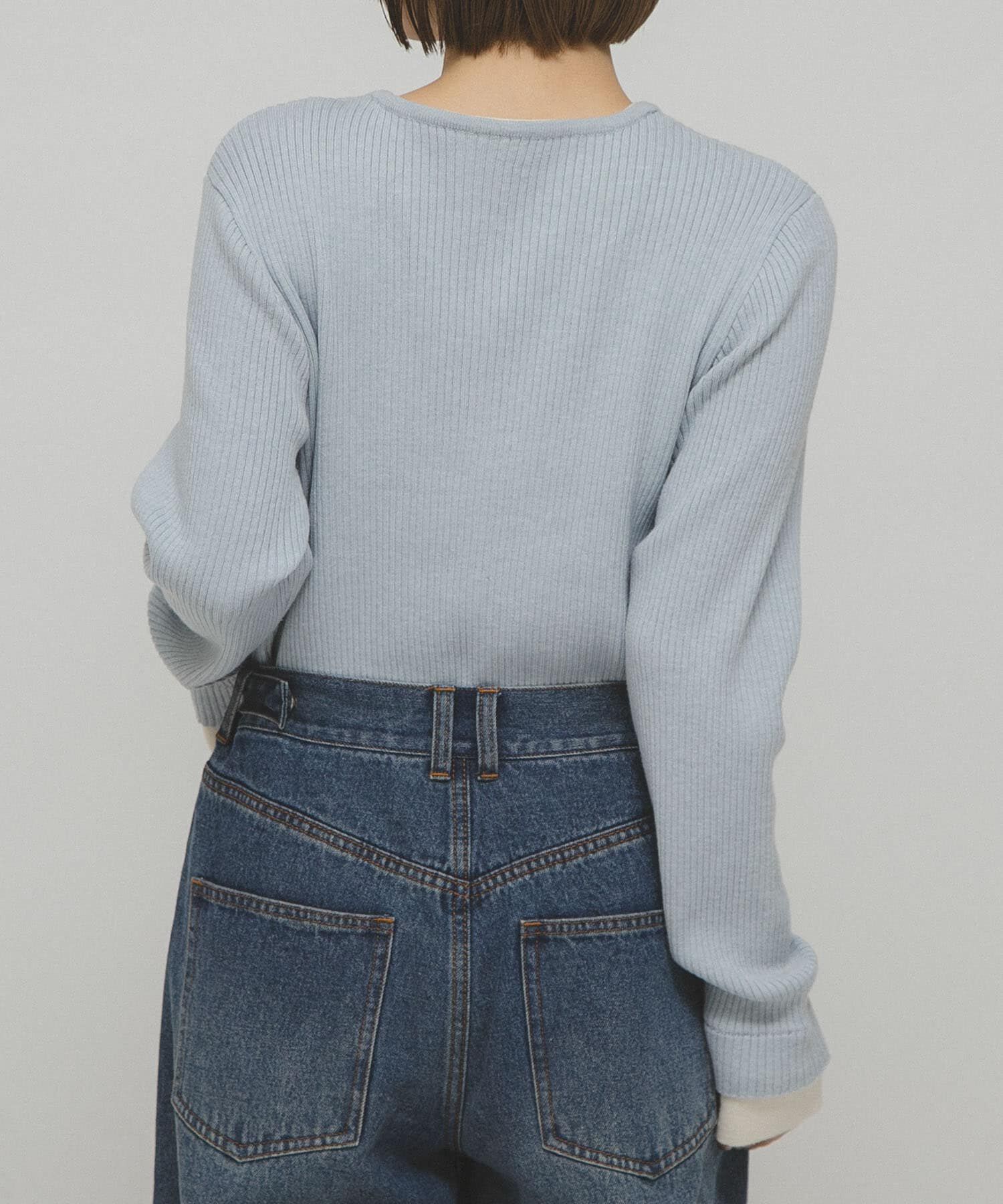  「レイヤードライクヘンリーニット」|ニット・セーター|