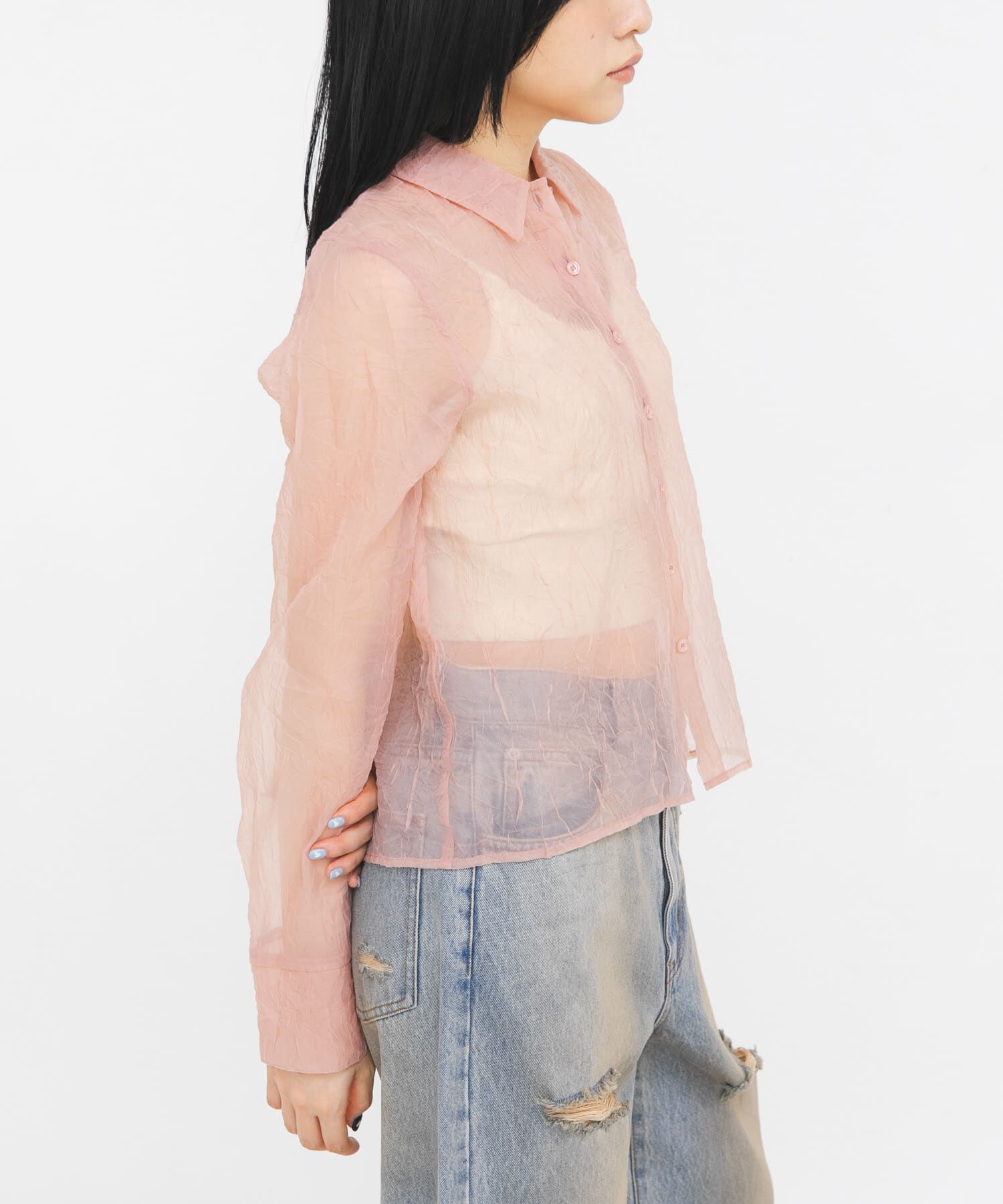  「ワッシャーシアーシャツ」|シャツ・ブラウス|