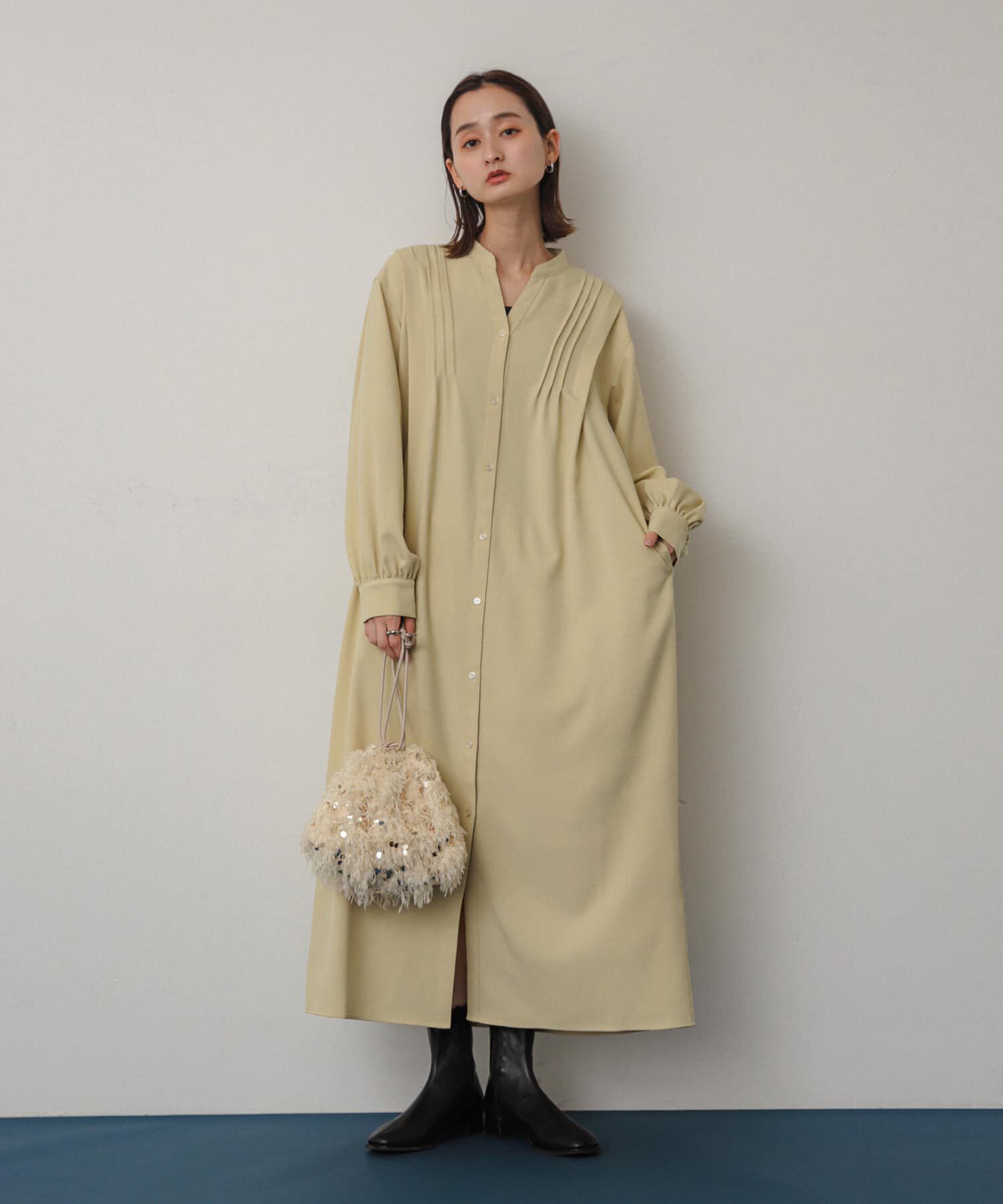 SENSE OF PLACE by URBAN RESEARCH「『Shortサイズあり』タックシャツワンピース」|ワンピース|