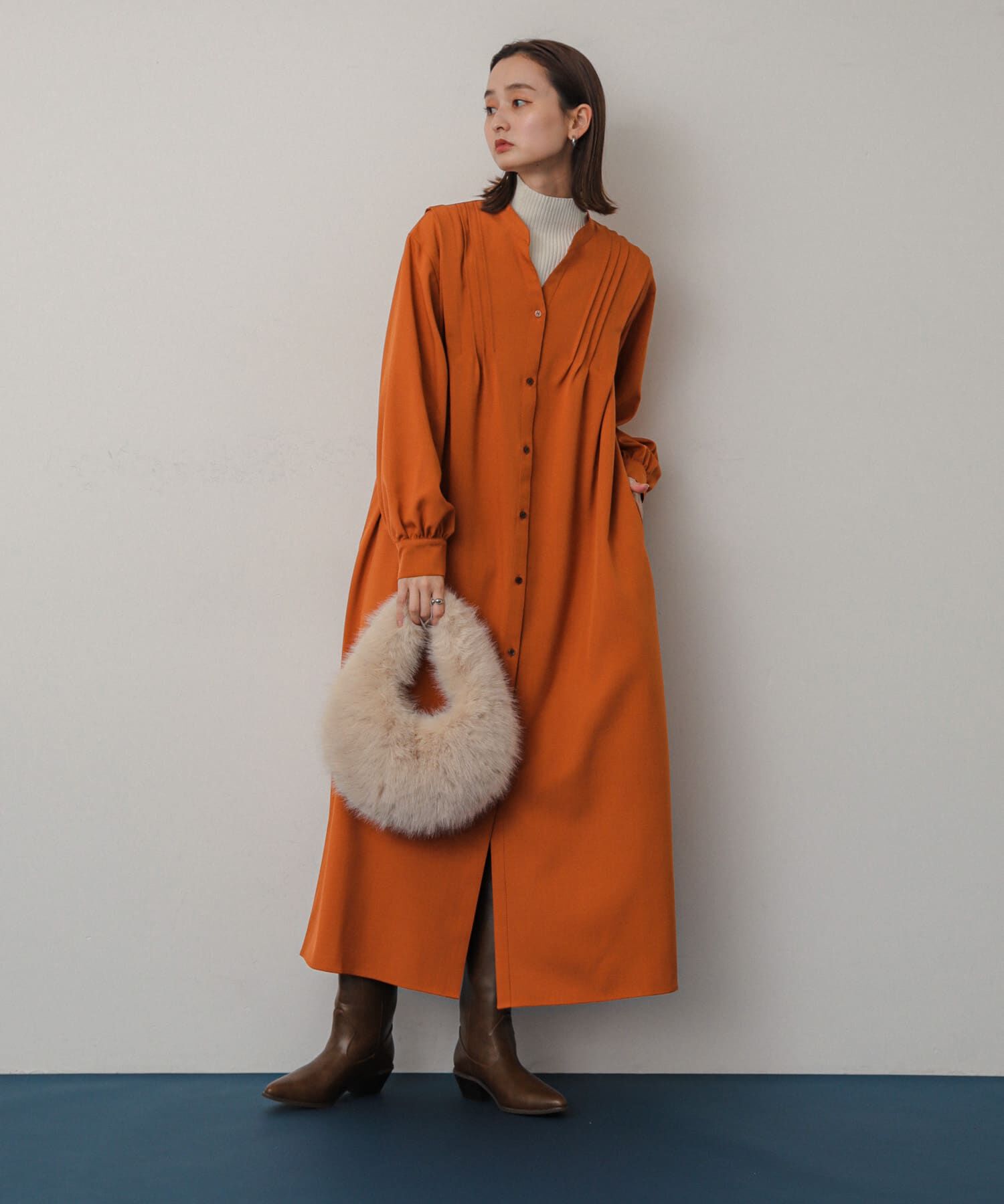 SENSE OF PLACE by URBAN RESEARCH「『Shortサイズあり』タックシャツワンピース」|ワンピース|