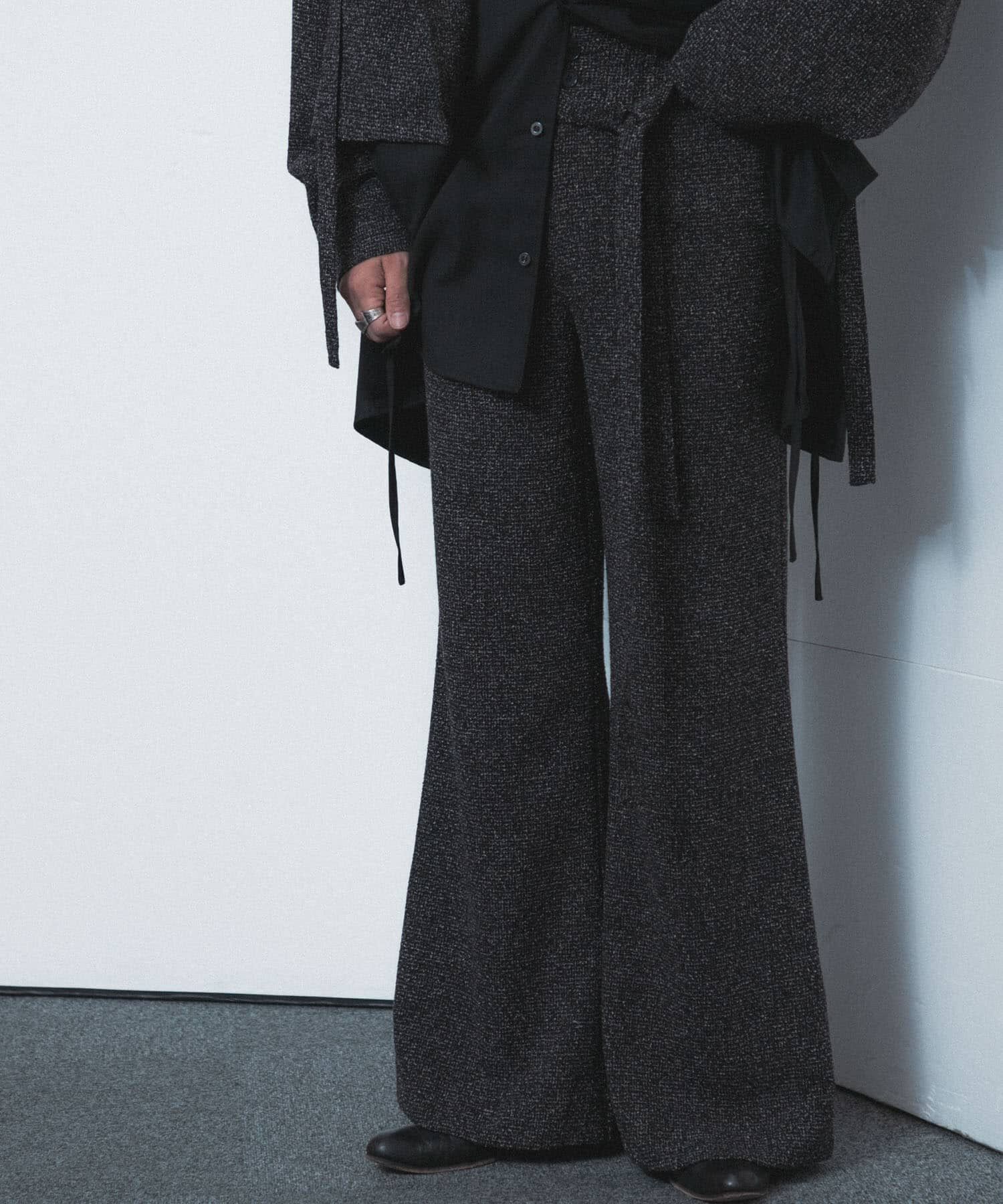 SENSE OF PLACE by URBAN RESEARCH「『わたべ&times;SOP』『セットアップ対応』ツイードワイドフレアパンツ」|その他|