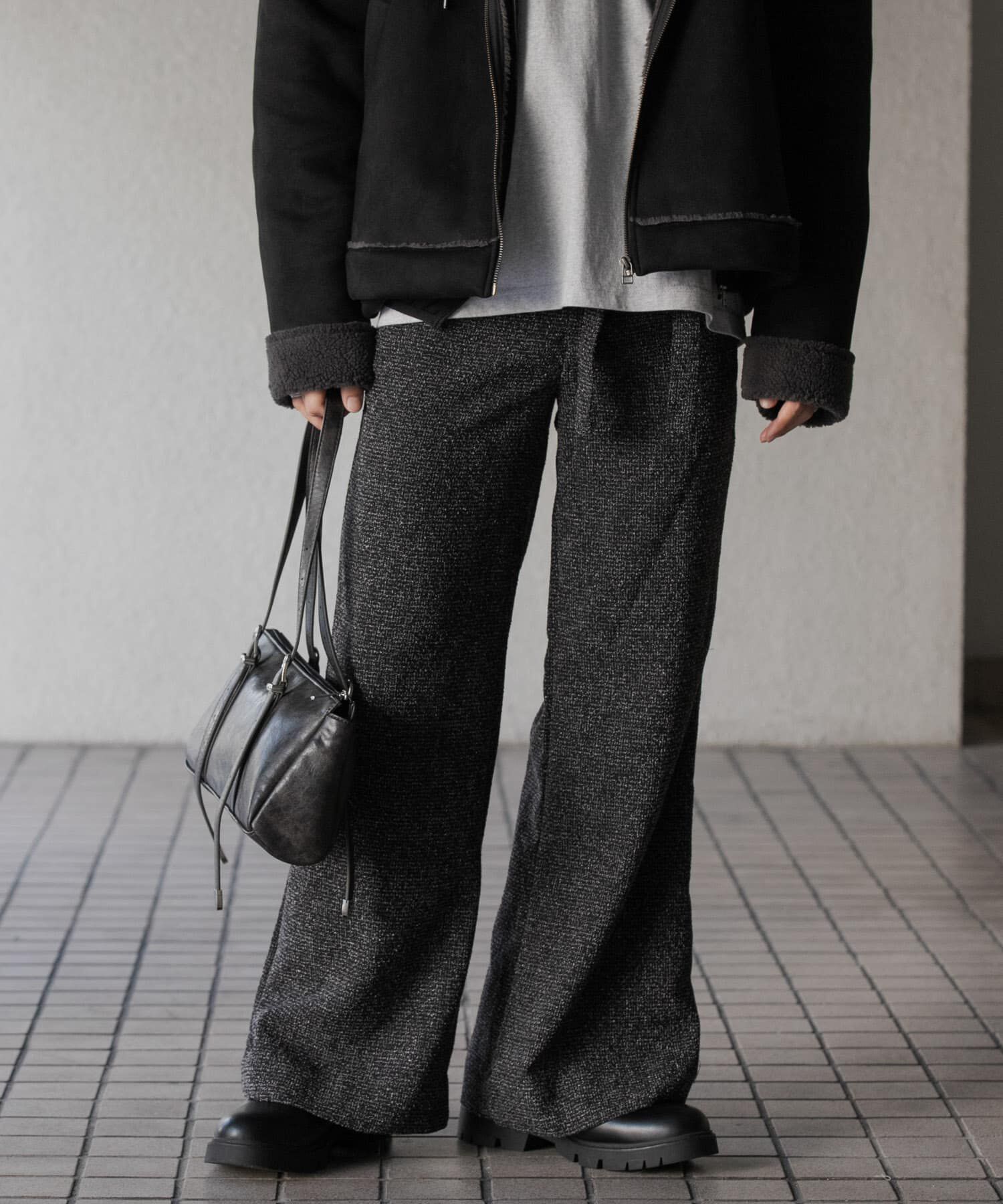 SENSE OF PLACE by URBAN RESEARCH「『わたべ&times;SOP』『セットアップ対応』ツイードワイドフレアパンツ」|その他|