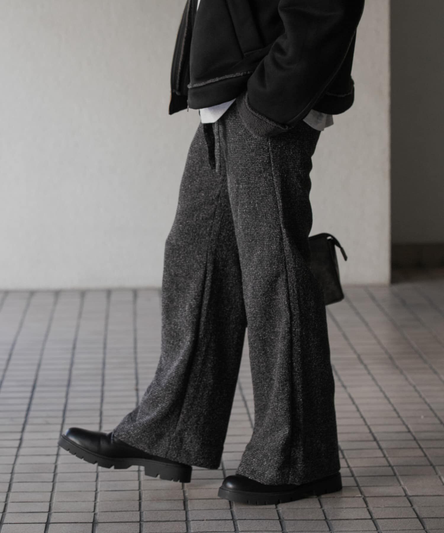 SENSE OF PLACE by URBAN RESEARCH「『わたべ&times;SOP』『セットアップ対応』ツイードワイドフレアパンツ」|その他|