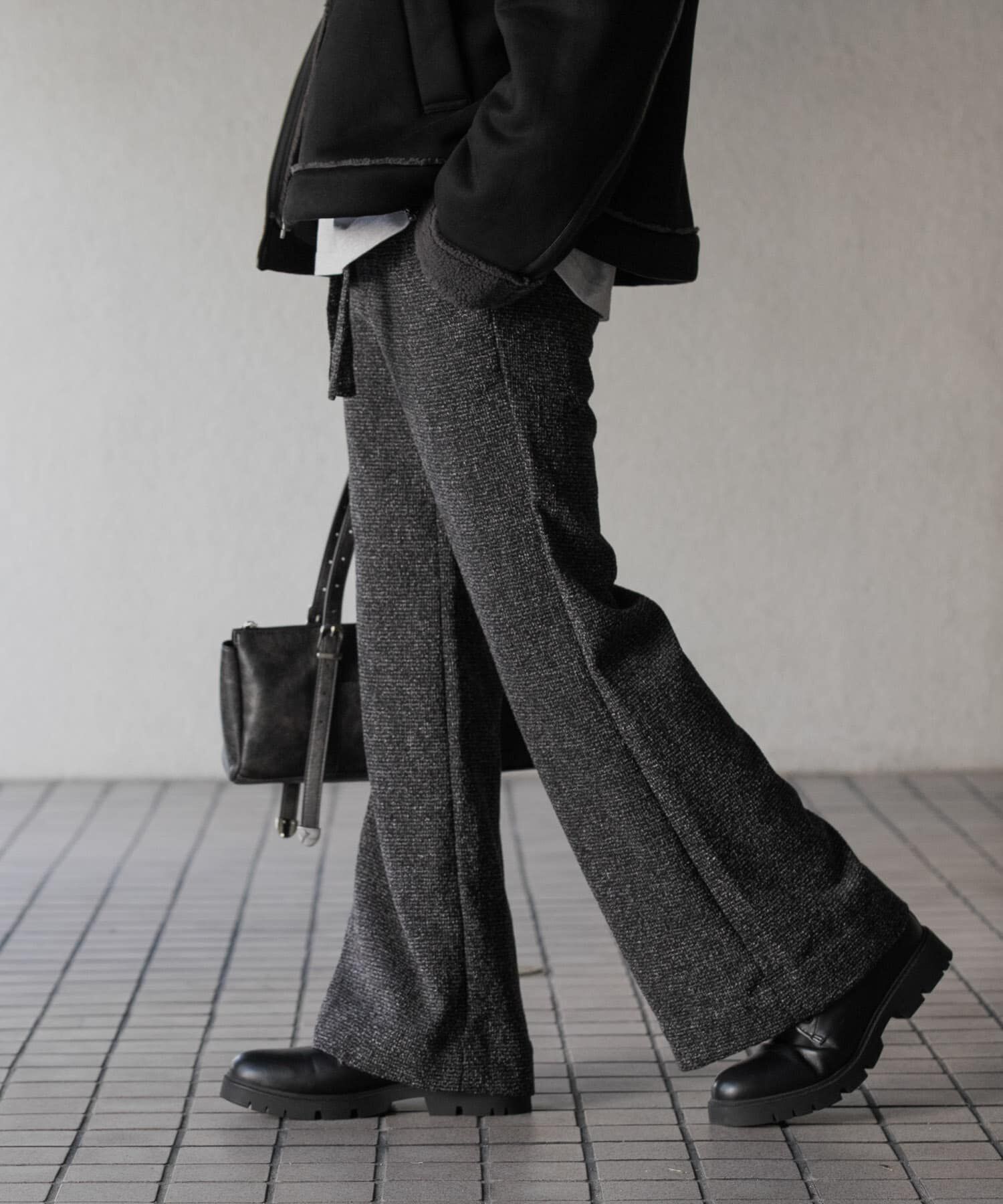 SENSE OF PLACE by URBAN RESEARCH「『わたべ&times;SOP』『セットアップ対応』ツイードワイドフレアパンツ」|その他|