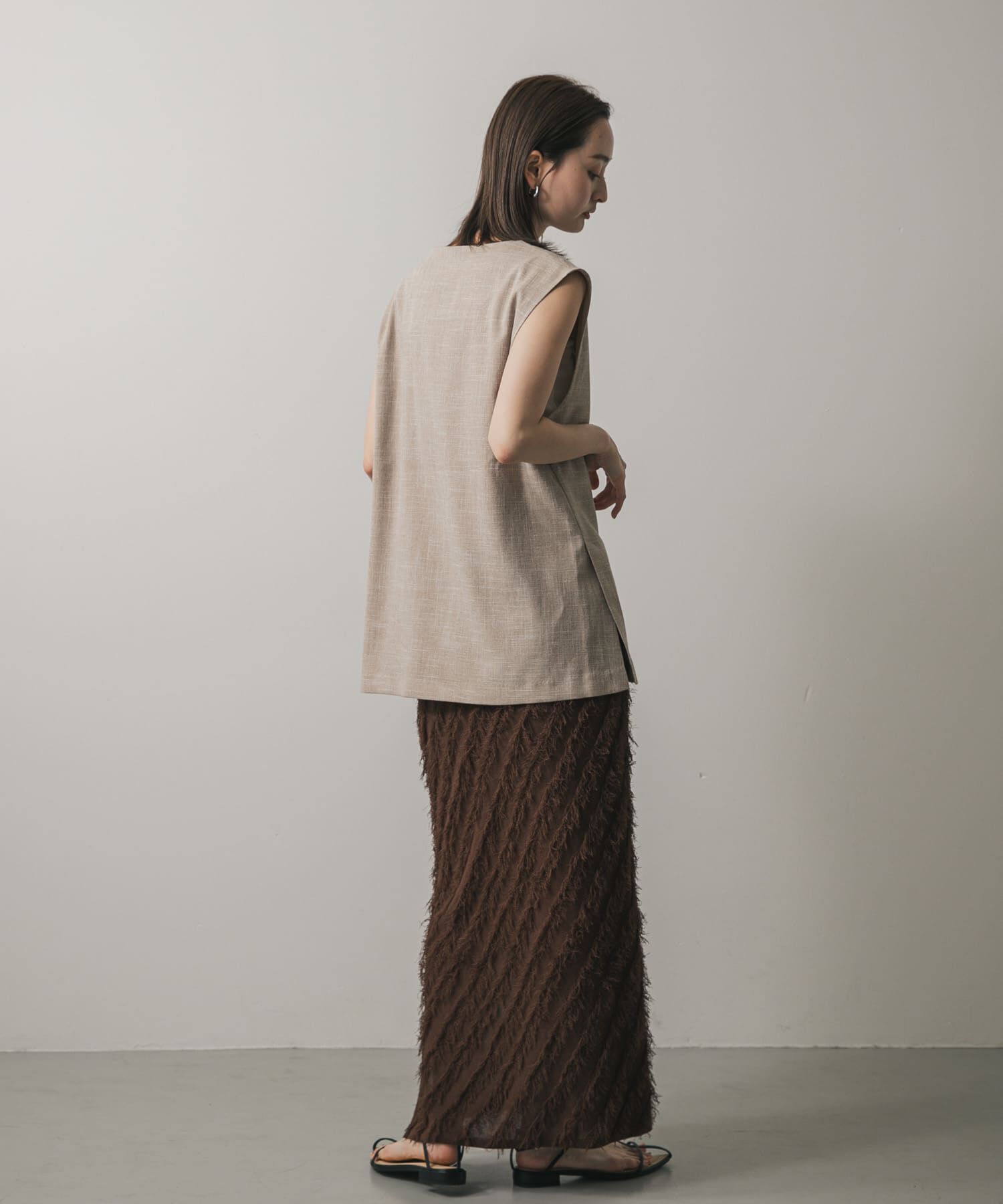 SENSE OF PLACE by URBAN RESEARCH「スキッパーツイードベスト」|ベスト・ジレ|