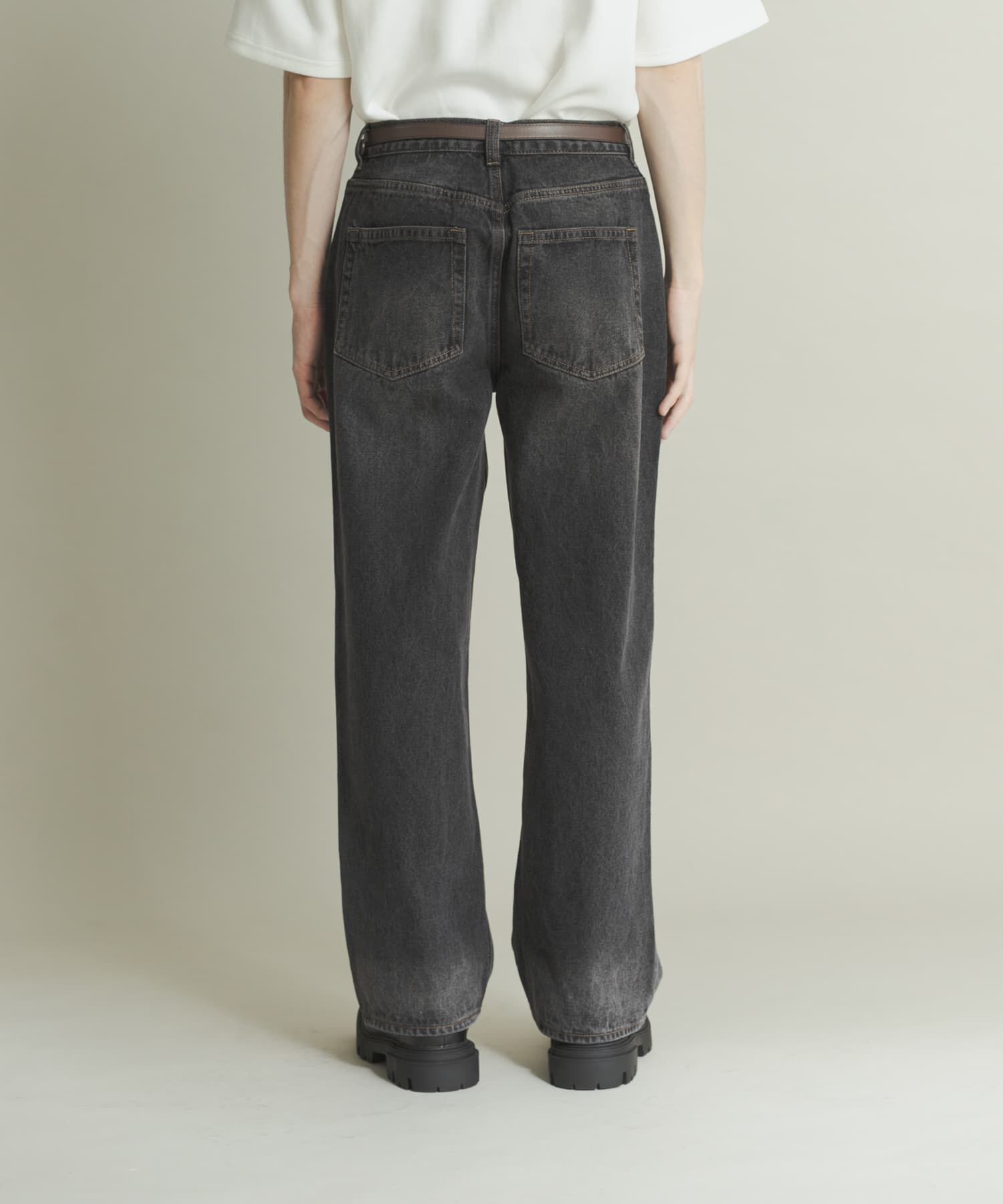 SENSE OF PLACE by URBAN RESEARCH「『WEB限定』ハードウォッシュデニムワイドパンツ」|デニム|