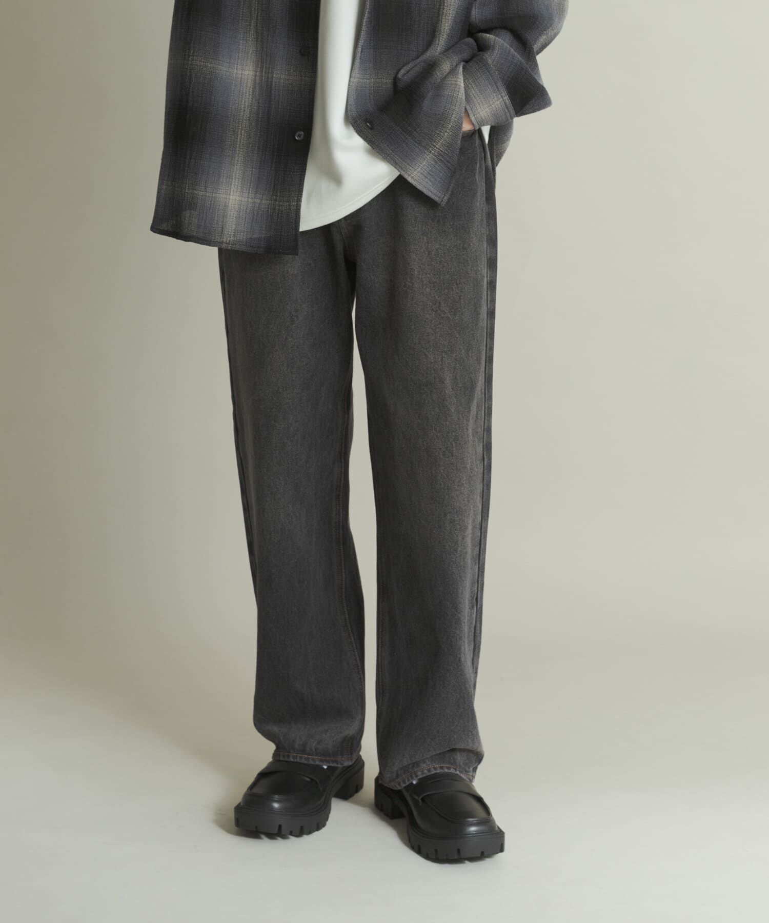 SENSE OF PLACE by URBAN RESEARCH「『WEB限定』ハードウォッシュデニムワイドパンツ」|デニム|