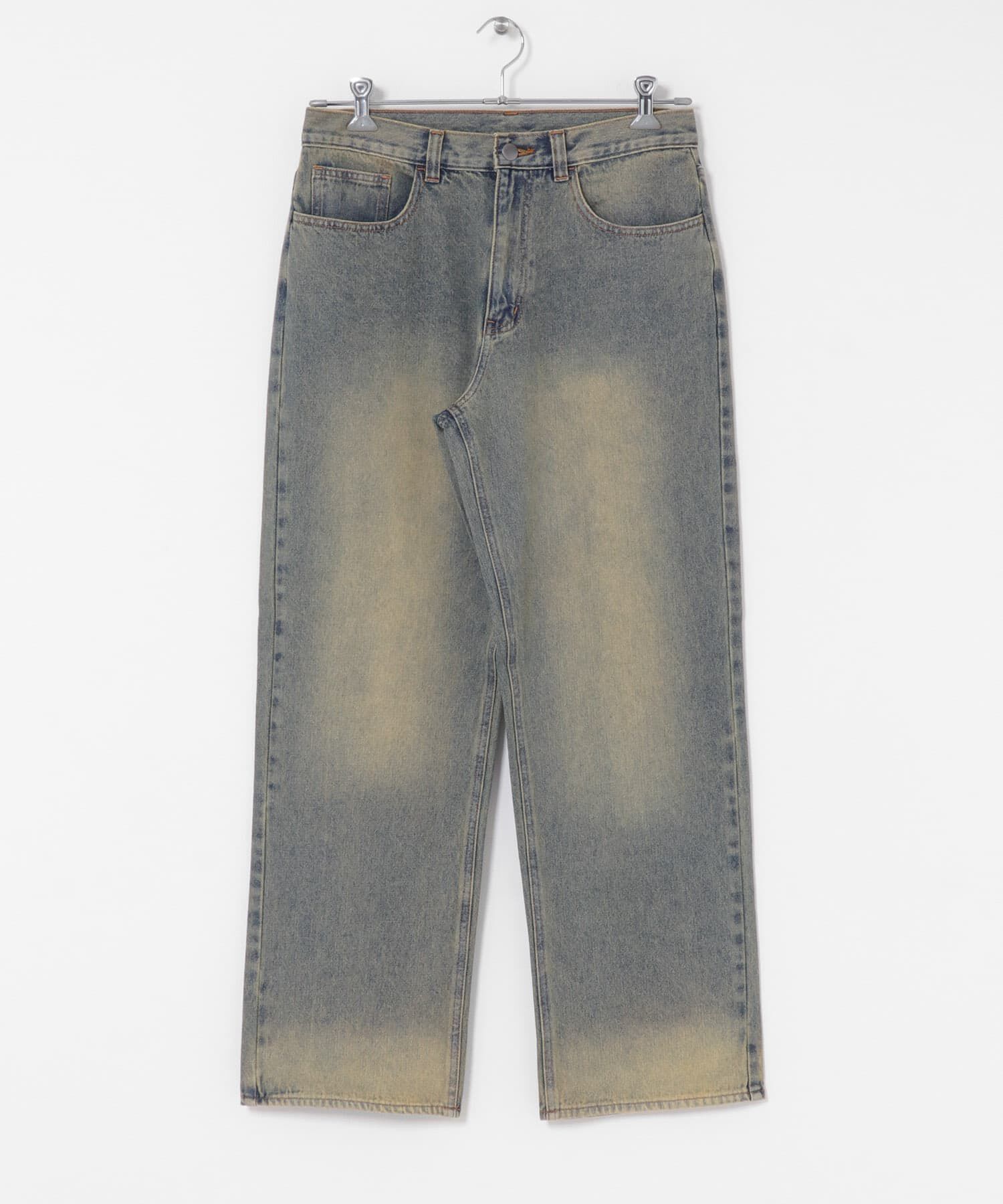 SENSE OF PLACE by URBAN RESEARCH「『WEB限定』ハードウォッシュデニムワイドパンツ」|デニム|