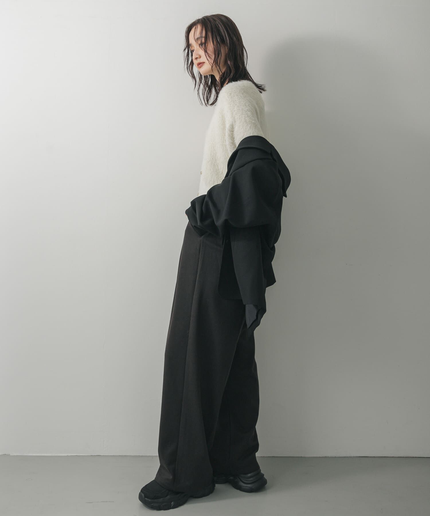 SENSE OF PLACE by URBAN RESEARCH「『一部WEB限定カラー』ラメシャギークロップドカーディガン」|カーディガン|