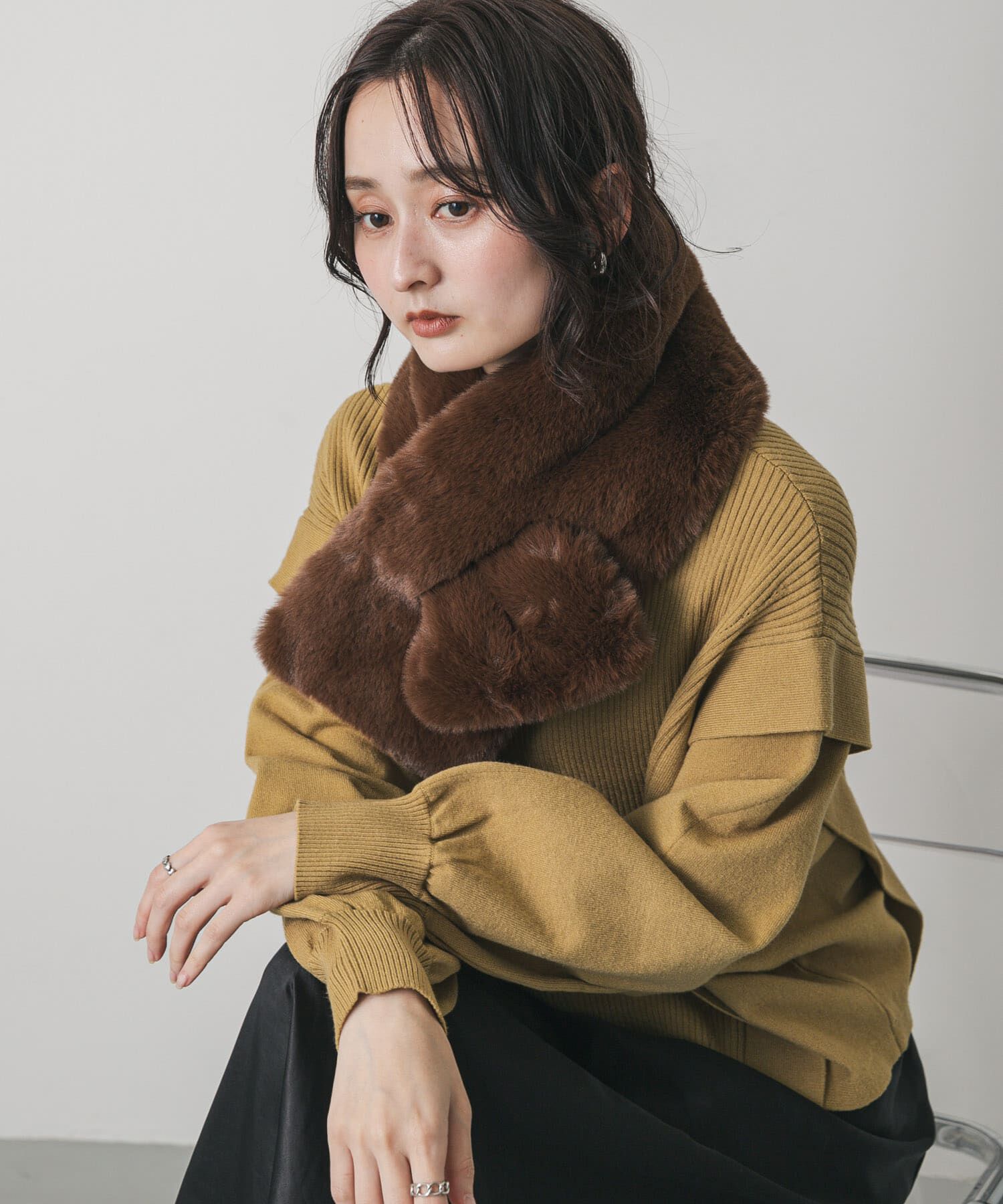 SENSE OF PLACE by URBAN RESEARCH「ボリュームエコファーティペット」|マフラー|