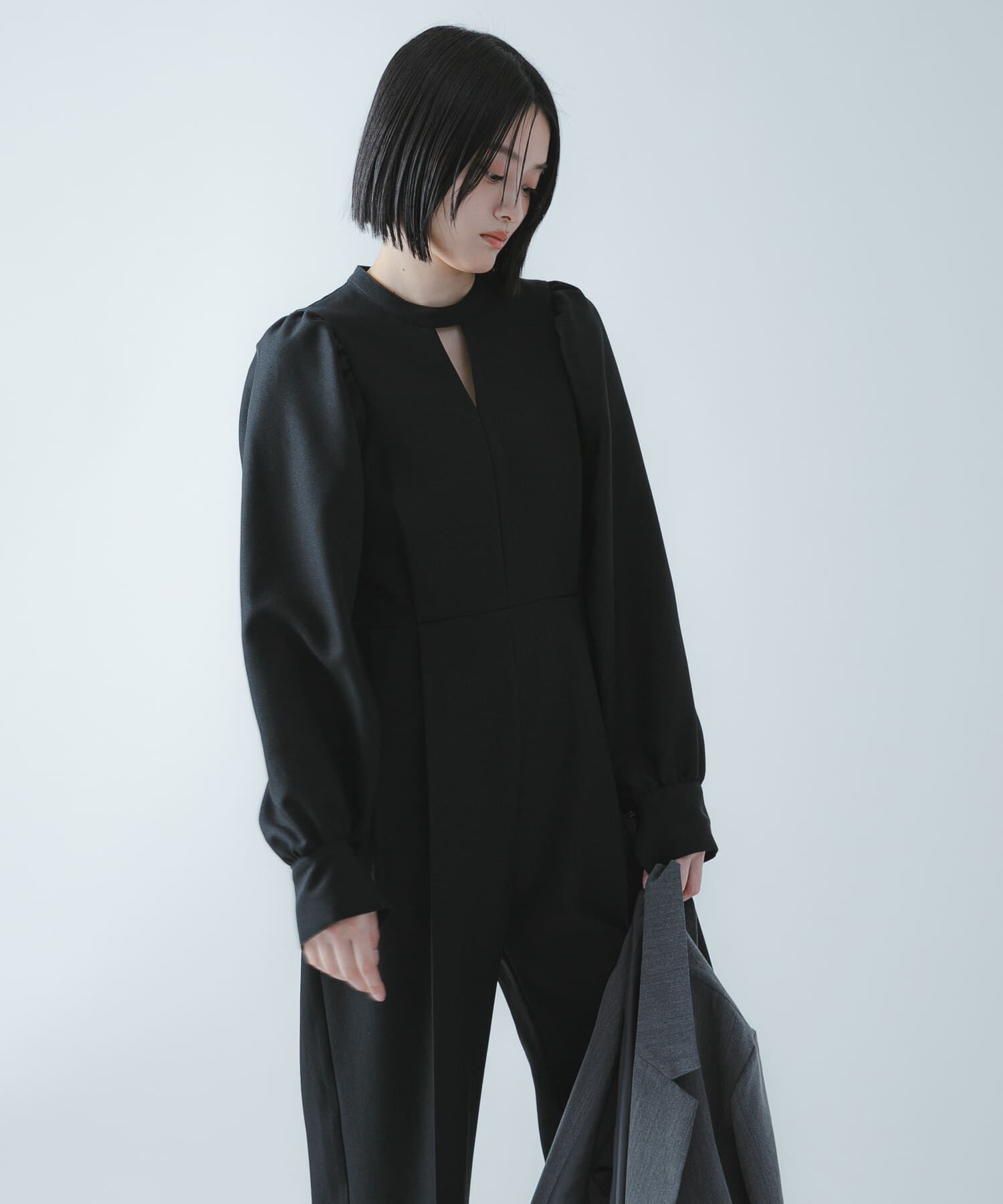 SENSE OF PLACE by URBAN RESEARCH「『撥水/防花粉』SKINProofパフショルダーオールインワン」|ワンピース|