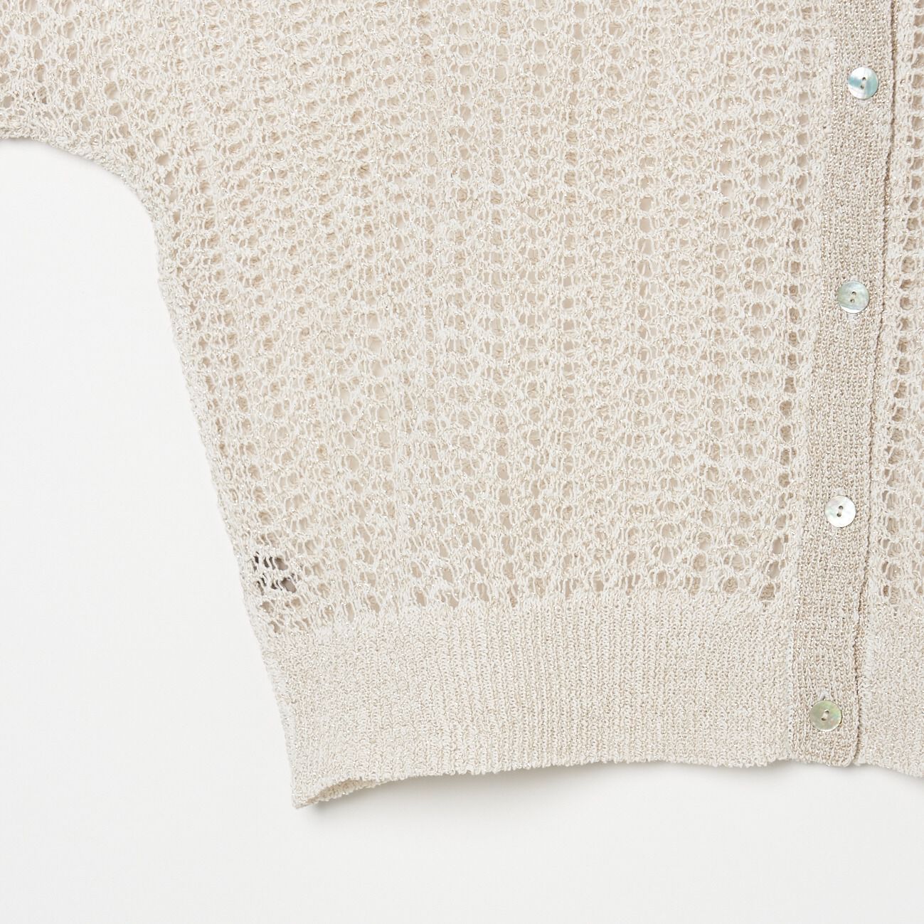 HELIOPOLE「HELIOPOLE GLITTER CROCHET 2WAY KNIT」|ニット・セーター|