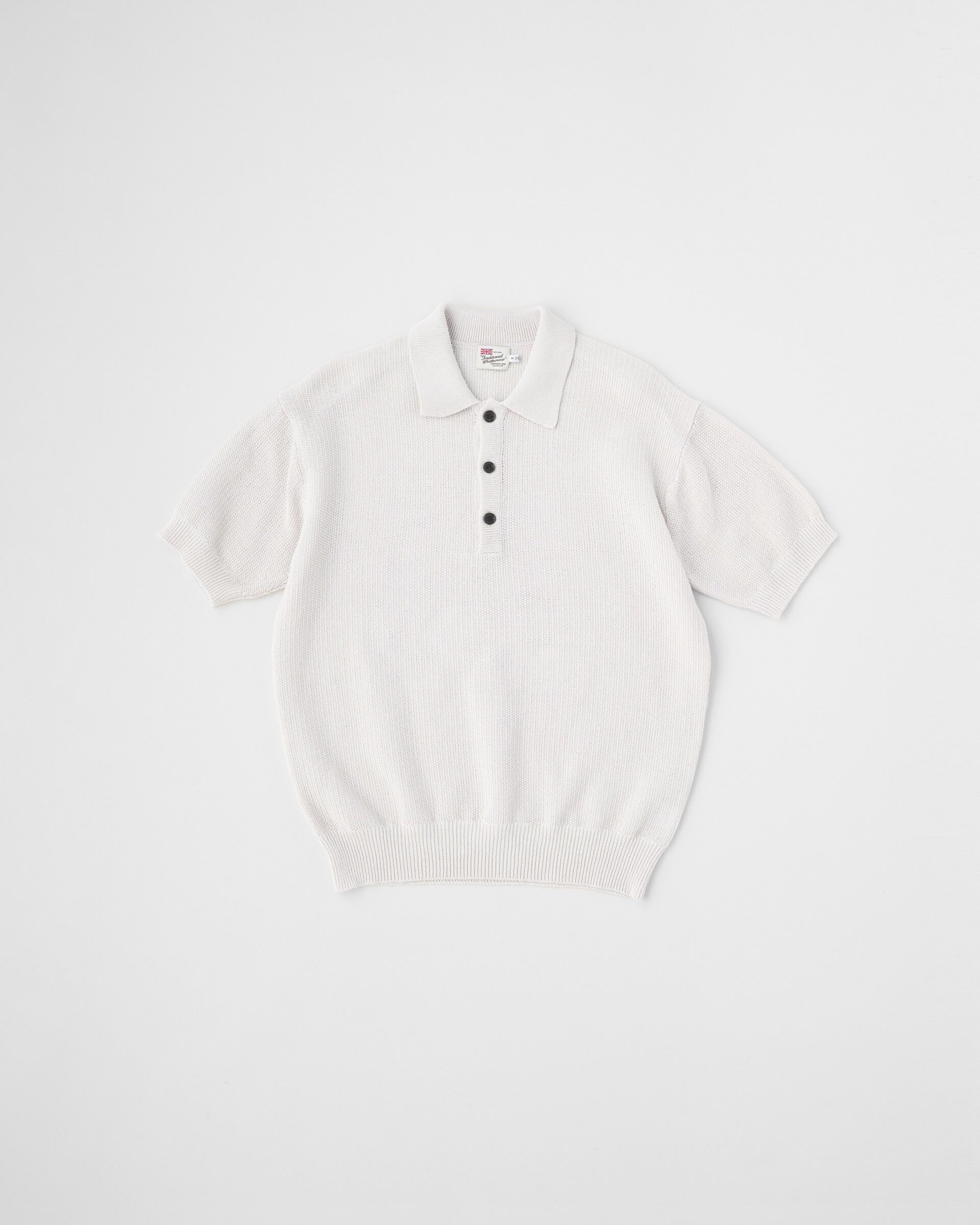 Traditional Weatherwear「NEW HALESWORTH S/S」|ニット・セーター|ｸﾞﾚｲｼｭﾎﾜｲﾄ