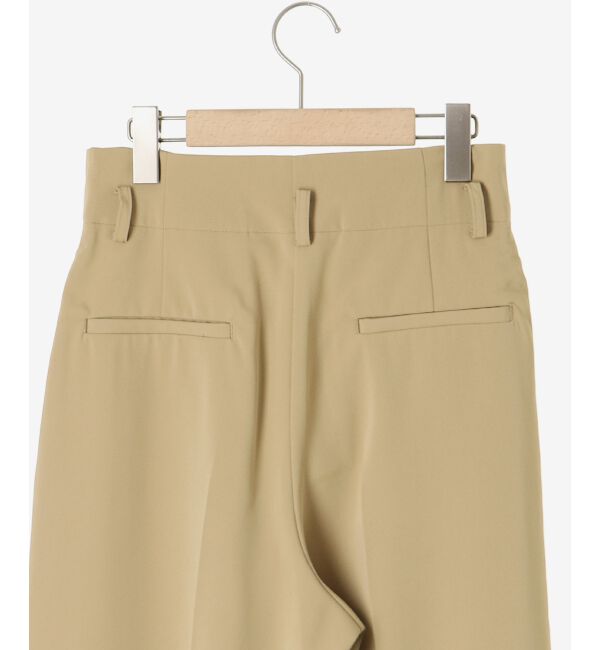 le.coeur blanc「《手洗い可能》ベルト付きハイウエストワイドパンツ」|チノ|