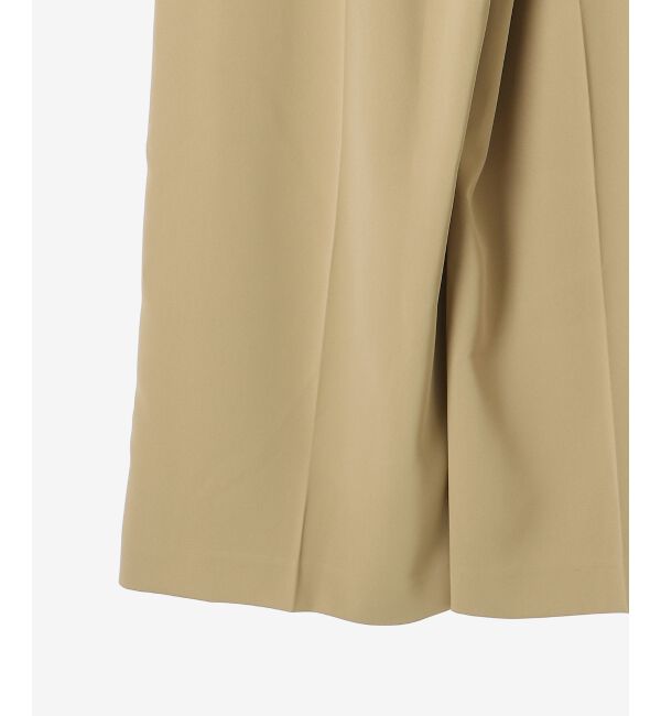 le.coeur blanc「《手洗い可能》ベルト付きハイウエストワイドパンツ」|チノ|