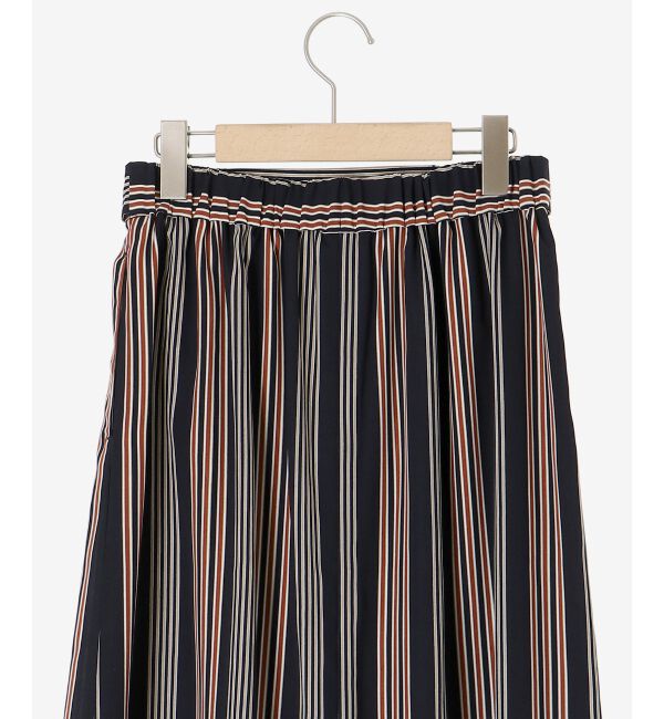 le.coeur blanc「マルチストライプウエストリボンスカート」|スカート|