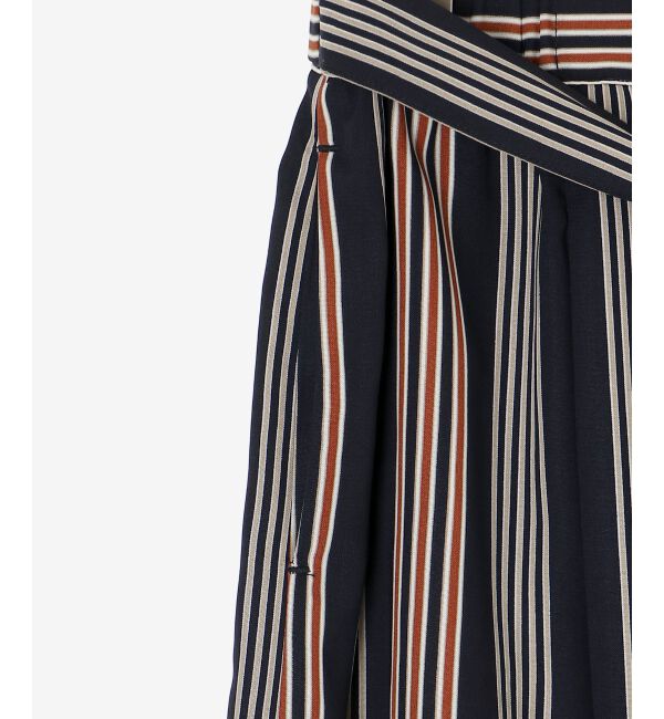 le.coeur blanc「マルチストライプウエストリボンスカート」|スカート|