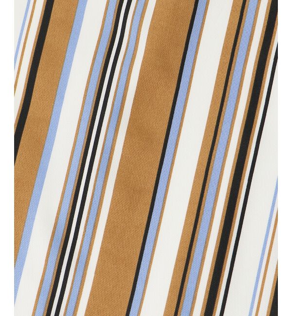 le.coeur blanc「マルチストライプウエストリボンスカート」|スカート|