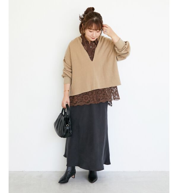  「フロントポケットフラワーコードレースシャツ」|シャツ・ブラウス|