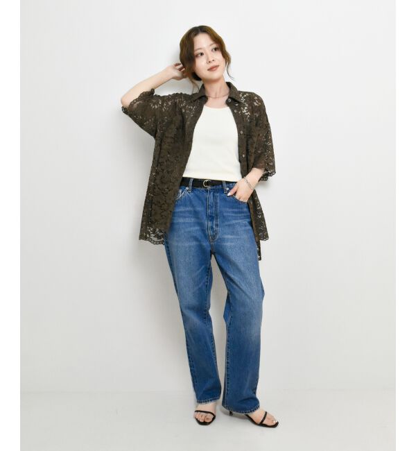  「フロントポケットフラワーコードレースシャツ」|シャツ・ブラウス|