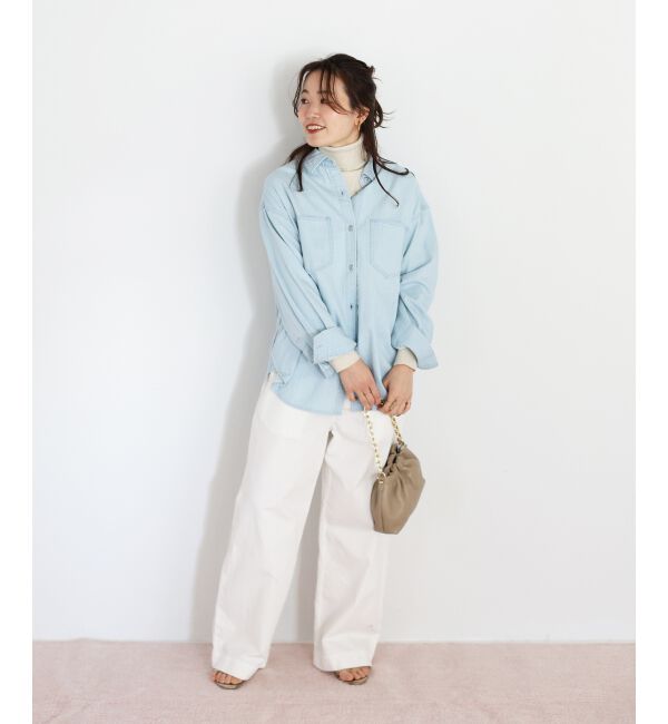  「エンブロイダリーカラーオーバーシャツ」|シャツ・ブラウス|