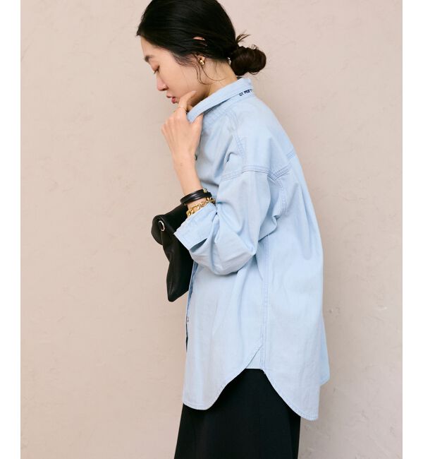  「エンブロイダリーカラーオーバーシャツ」|シャツ・ブラウス|