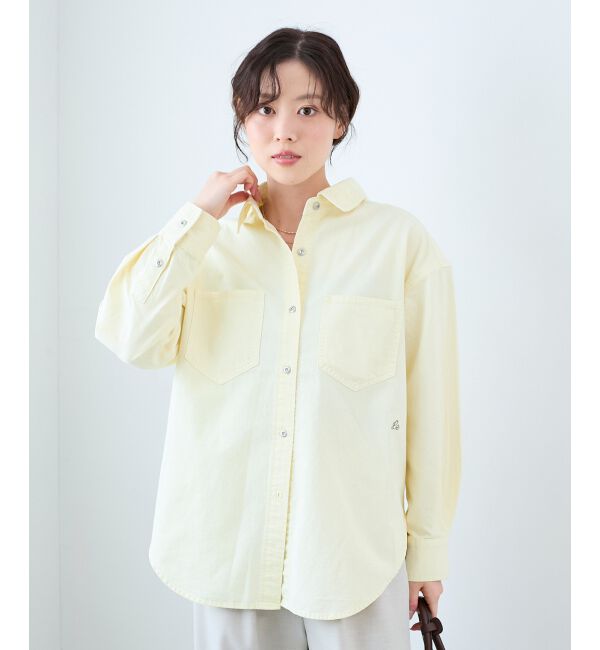  「エンブロイダリーカラーオーバーシャツ」|シャツ・ブラウス|
